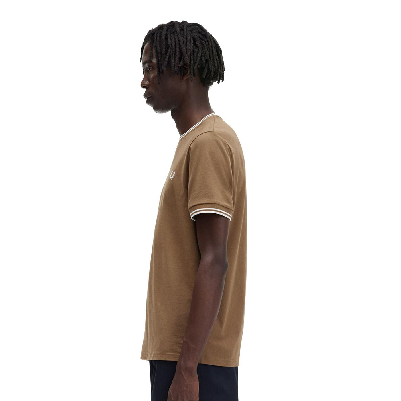 Fred Perry Twin Tipped T-Shirt Shaded Stone - M1588-R60