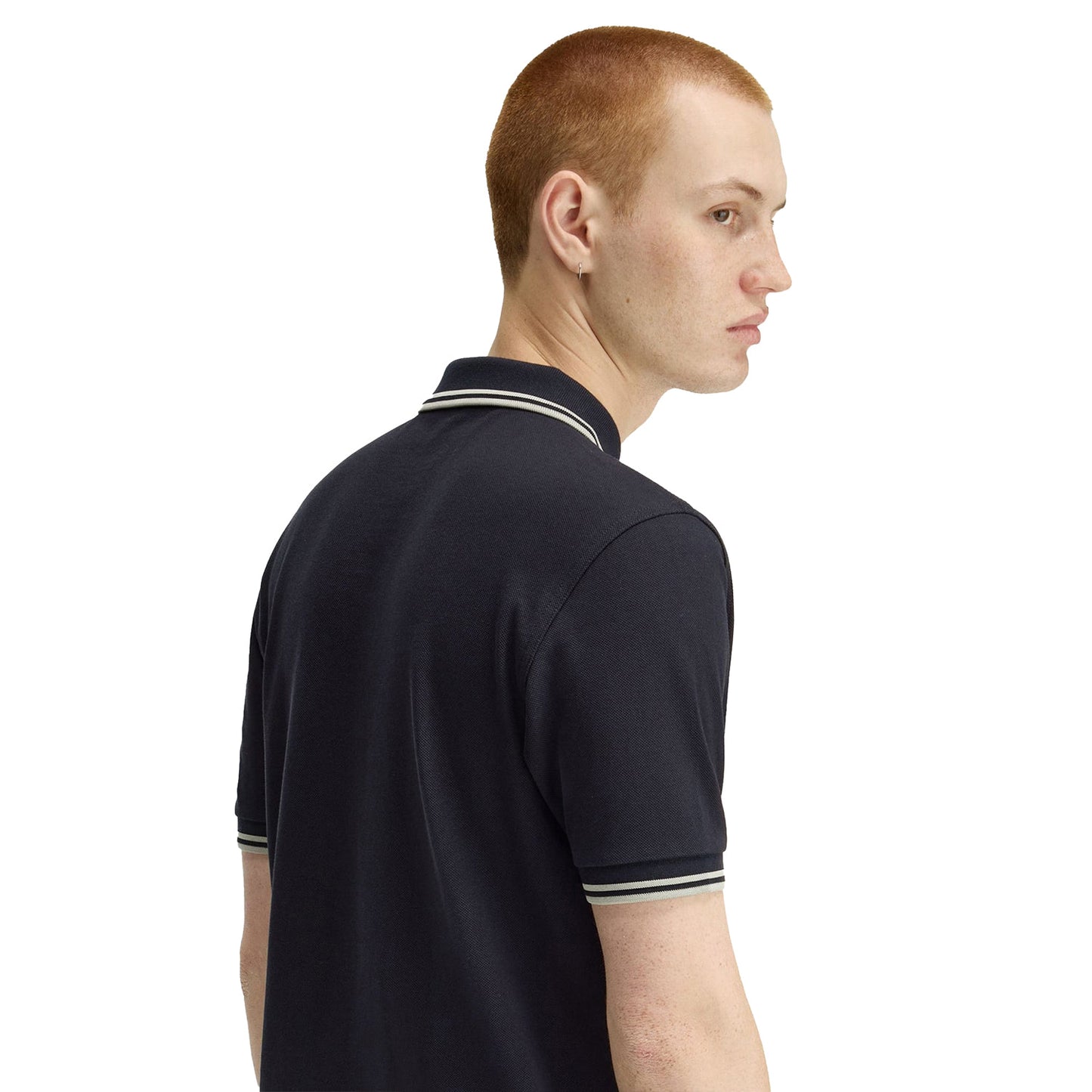 Fred Perry Twin Tipped T-Shirt Navy/Seagrass/Seagrass - M1588V-T73