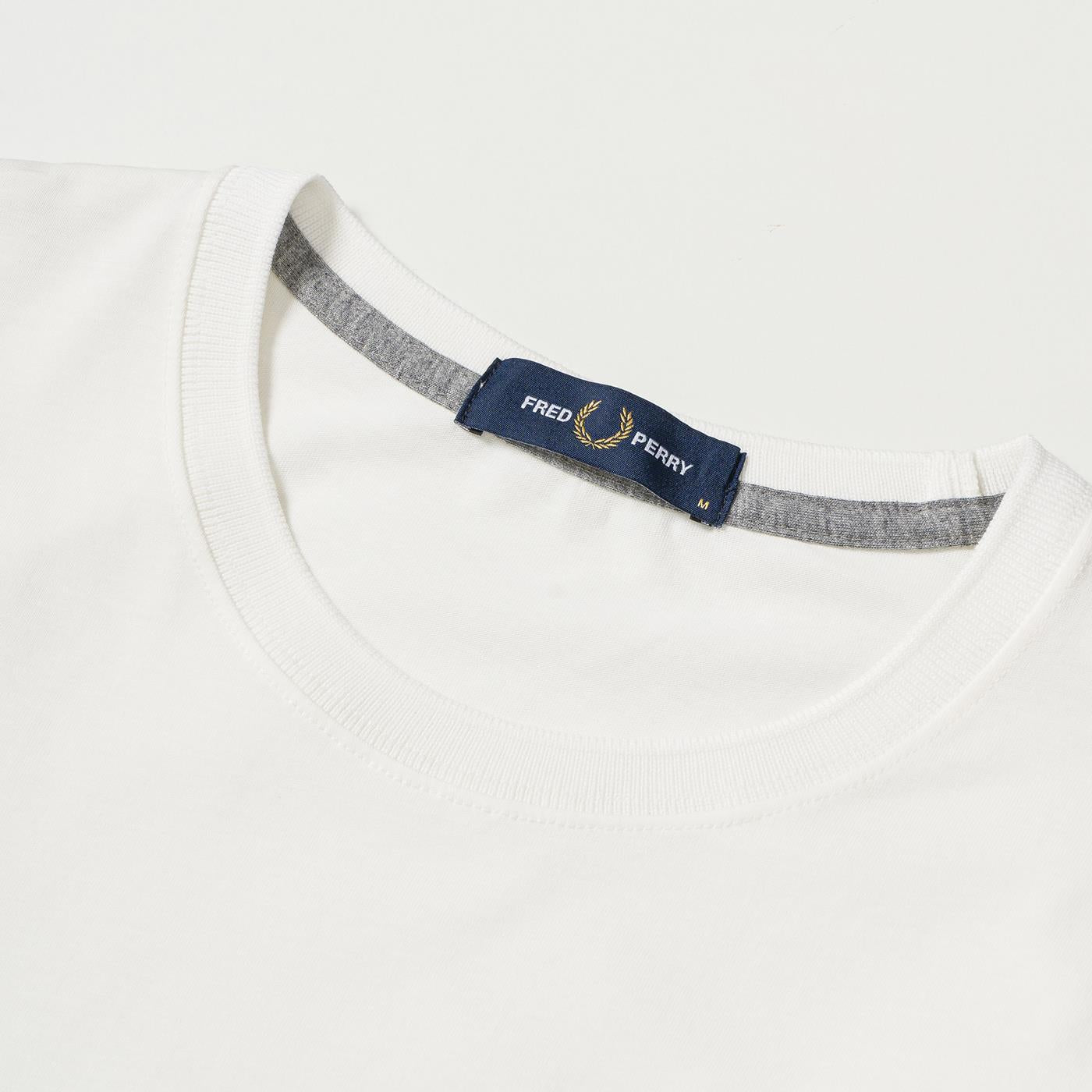 Fred Perry Crew T-Shirt Snow White - M1600-129