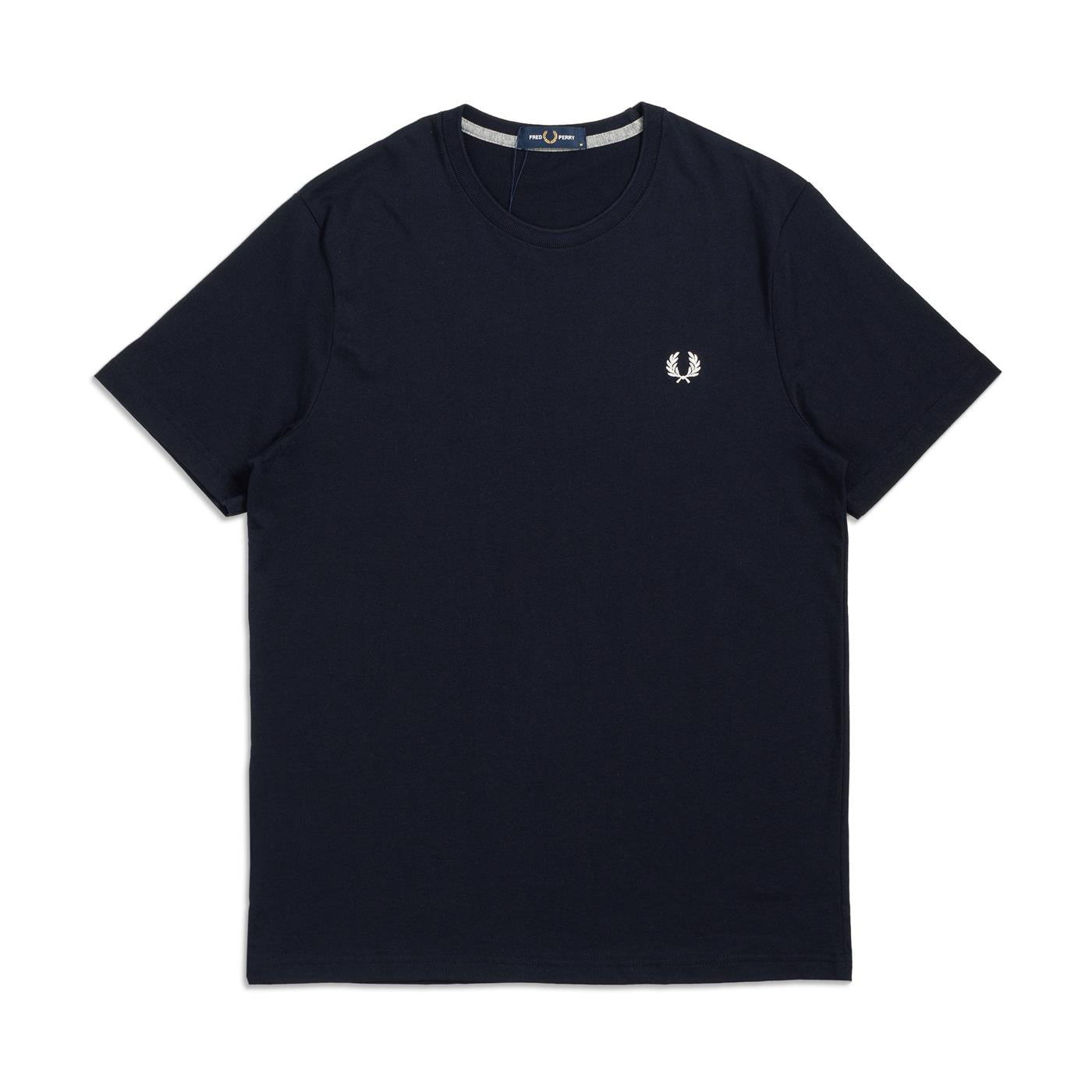 Fred Perry Crew T-Shirt Navy - M1600-608