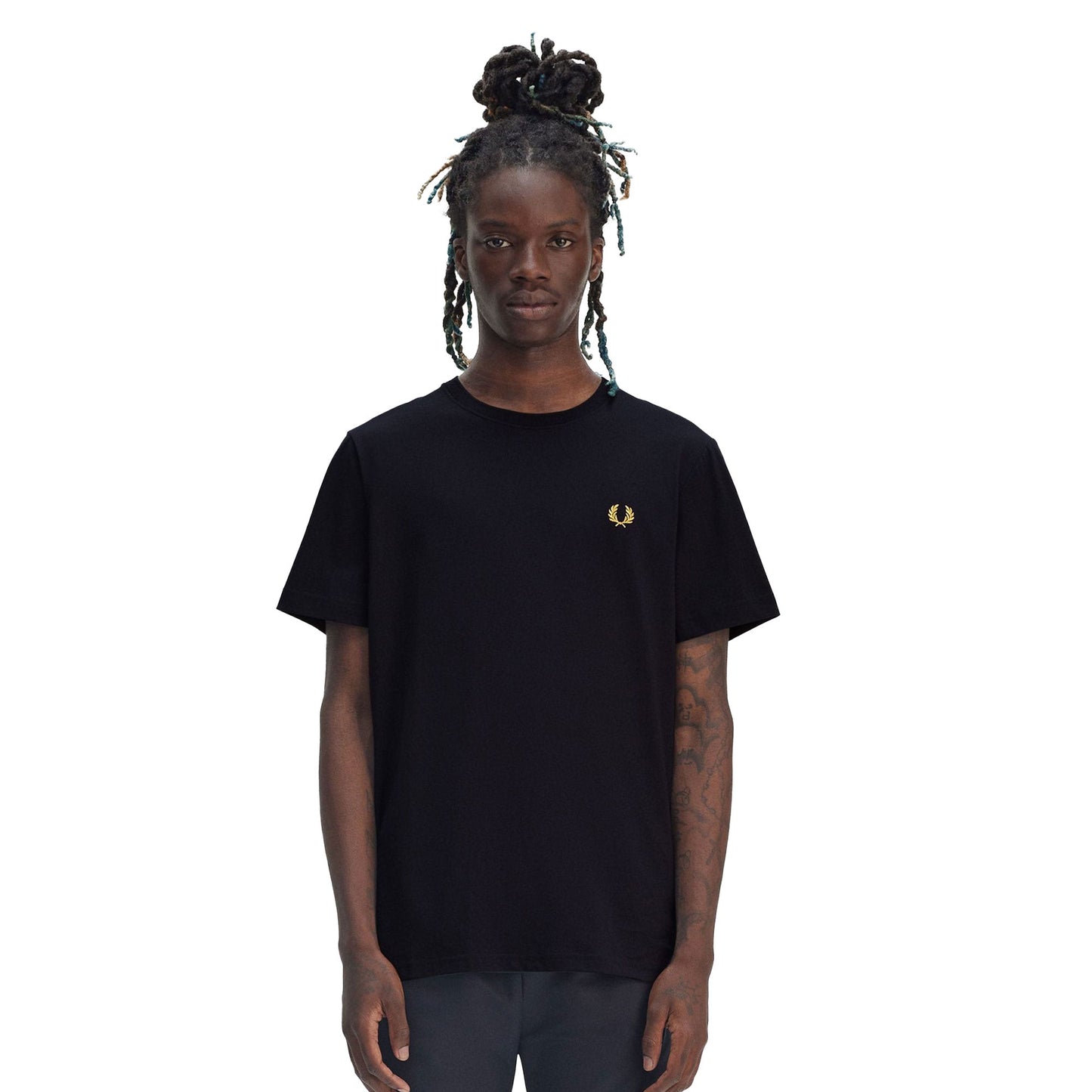 Fred Perry Crew T-Shirt Navy/Honeycomb - M1600-W75
