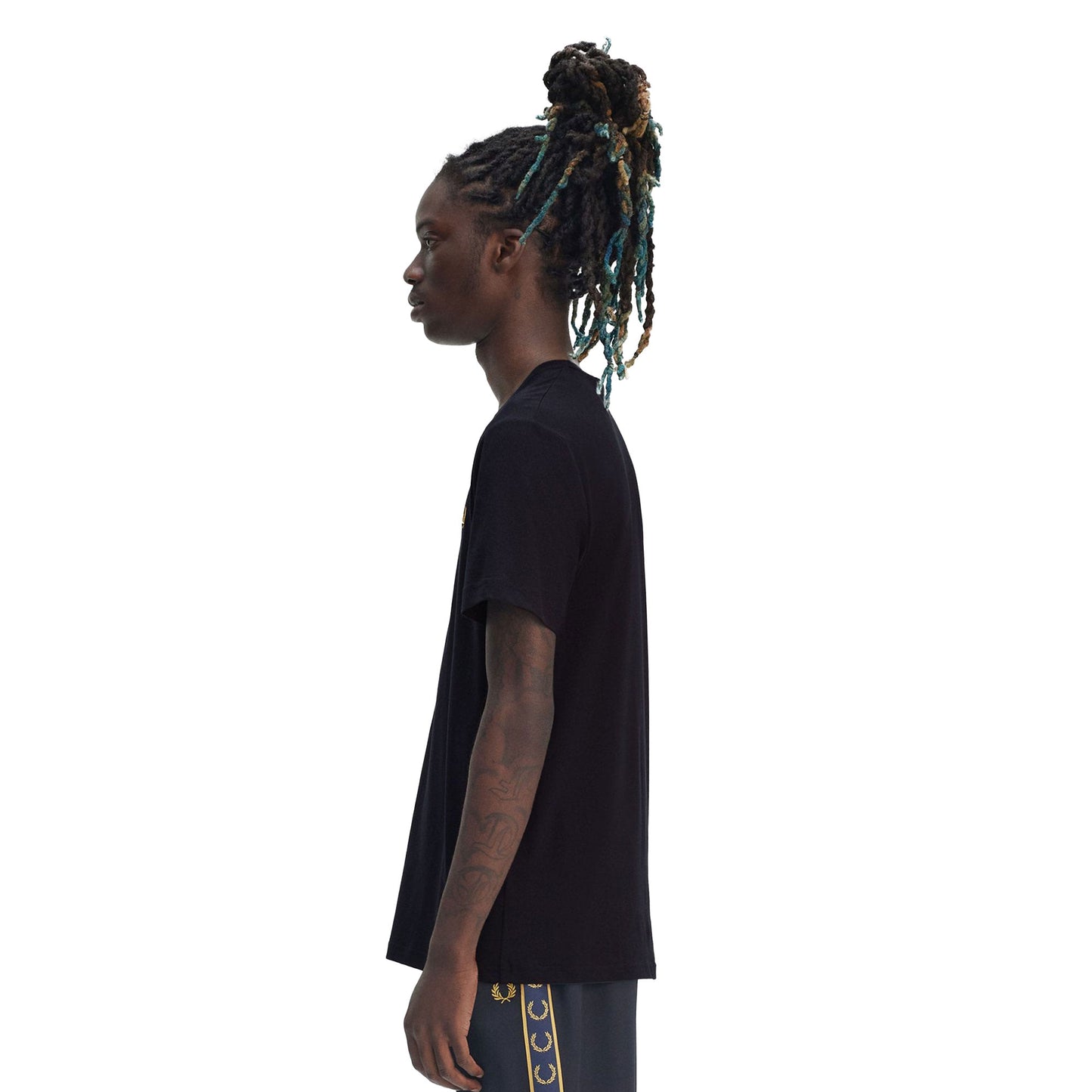 Fred Perry Crew T-Shirt Navy/Honeycomb - M1600-W75