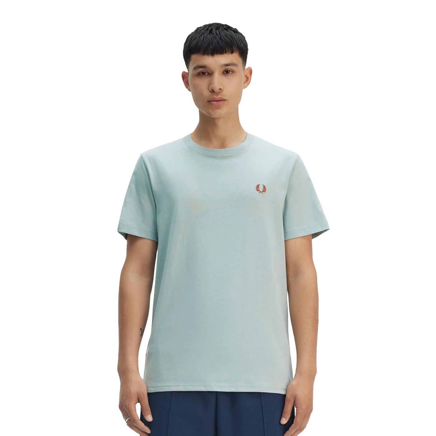Fred Perry Crew Neck T-Shirt Silver Blue - M1600-X06