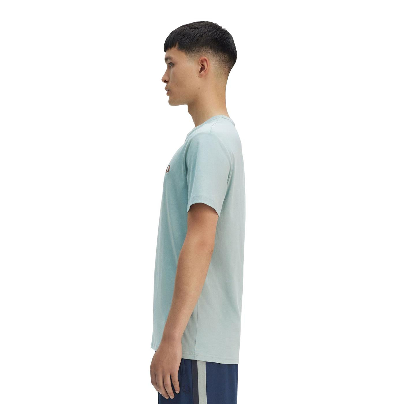 Fred Perry Crew Neck T-Shirt Silver Blue - M1600-X06
