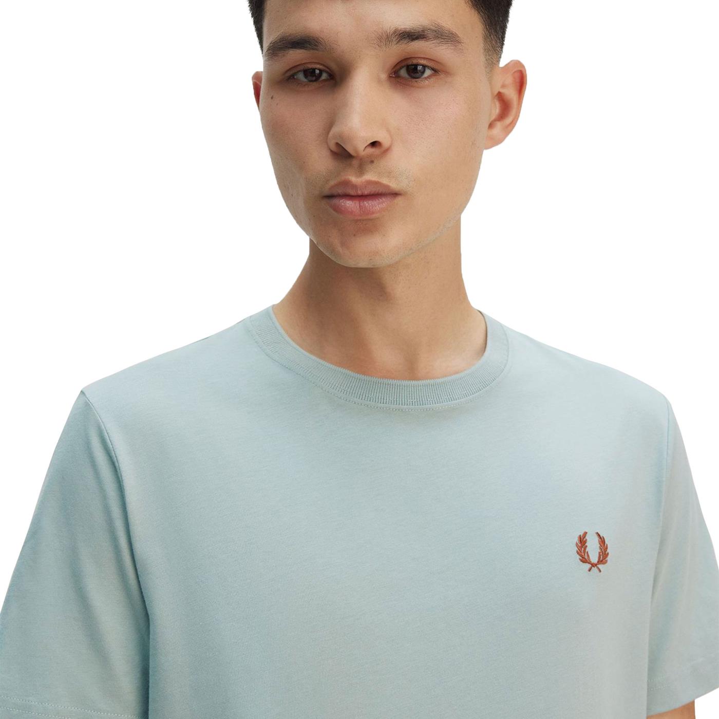 Fred Perry Crew Neck T-Shirt Silver Blue - M1600-X06
