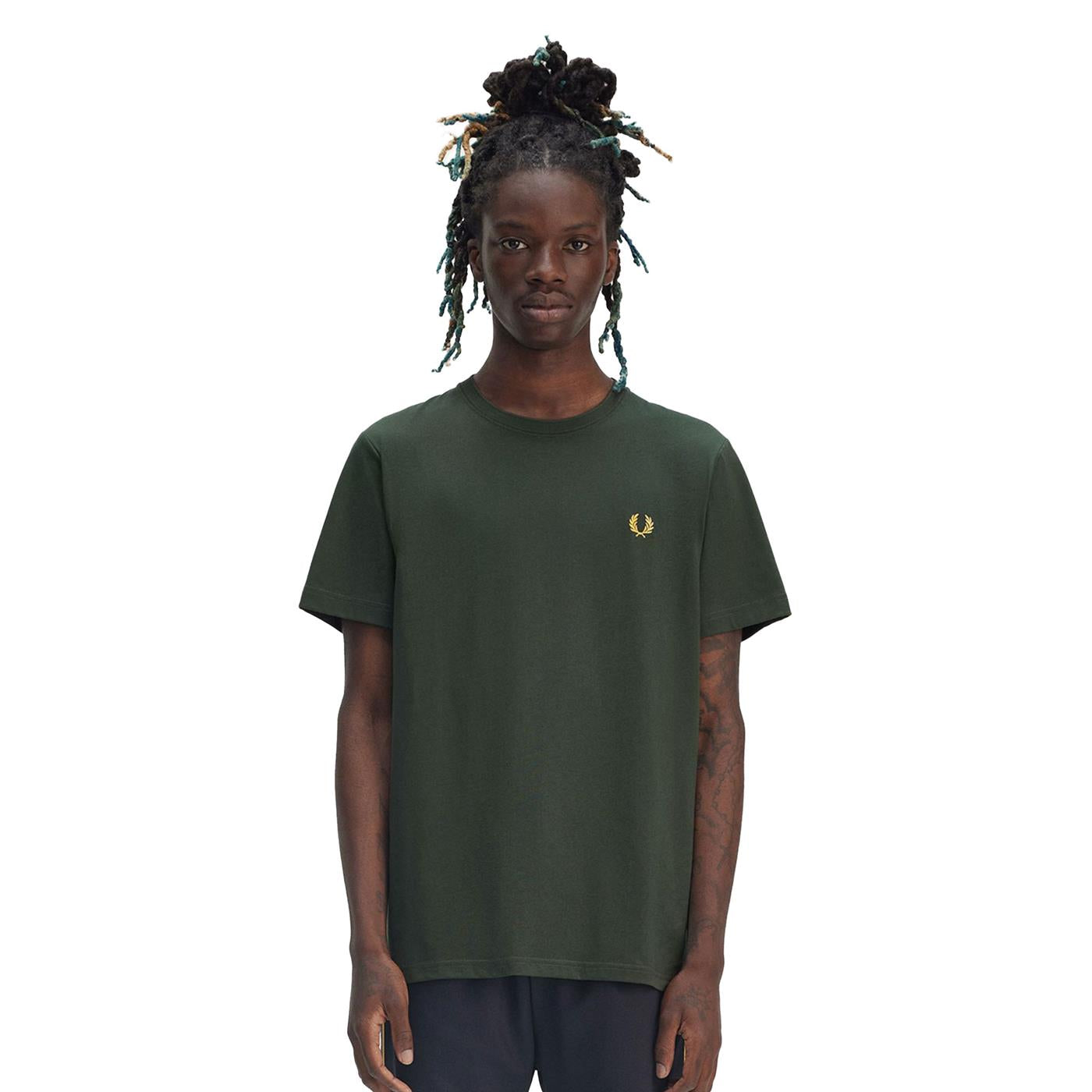 Fred Perry Crew Neck T-Shirt Court Green - M1600-X89