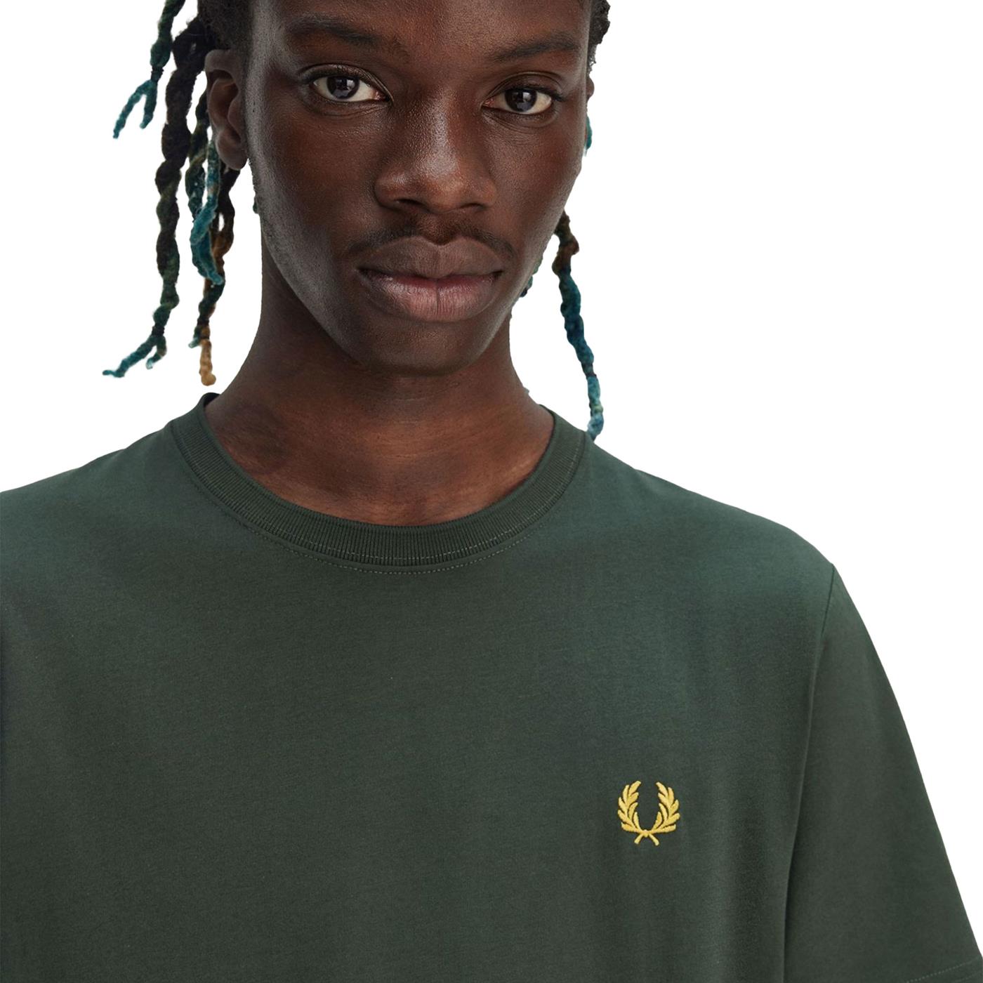 Fred Perry Crew Neck T-Shirt Court Green - M1600-X89
