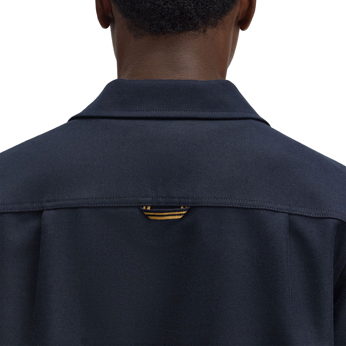 Fred Perry Brushed Twill Overshirt Navy - M1723-608