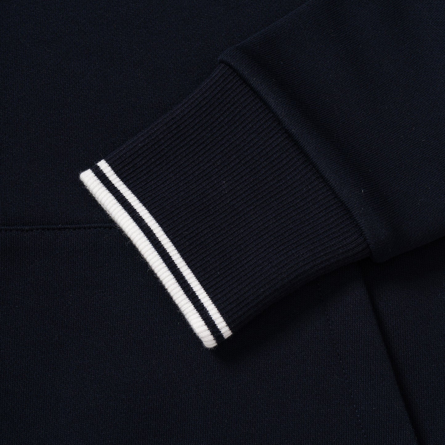 Fred Perry Tipped Hooded Sweatshirt Navy