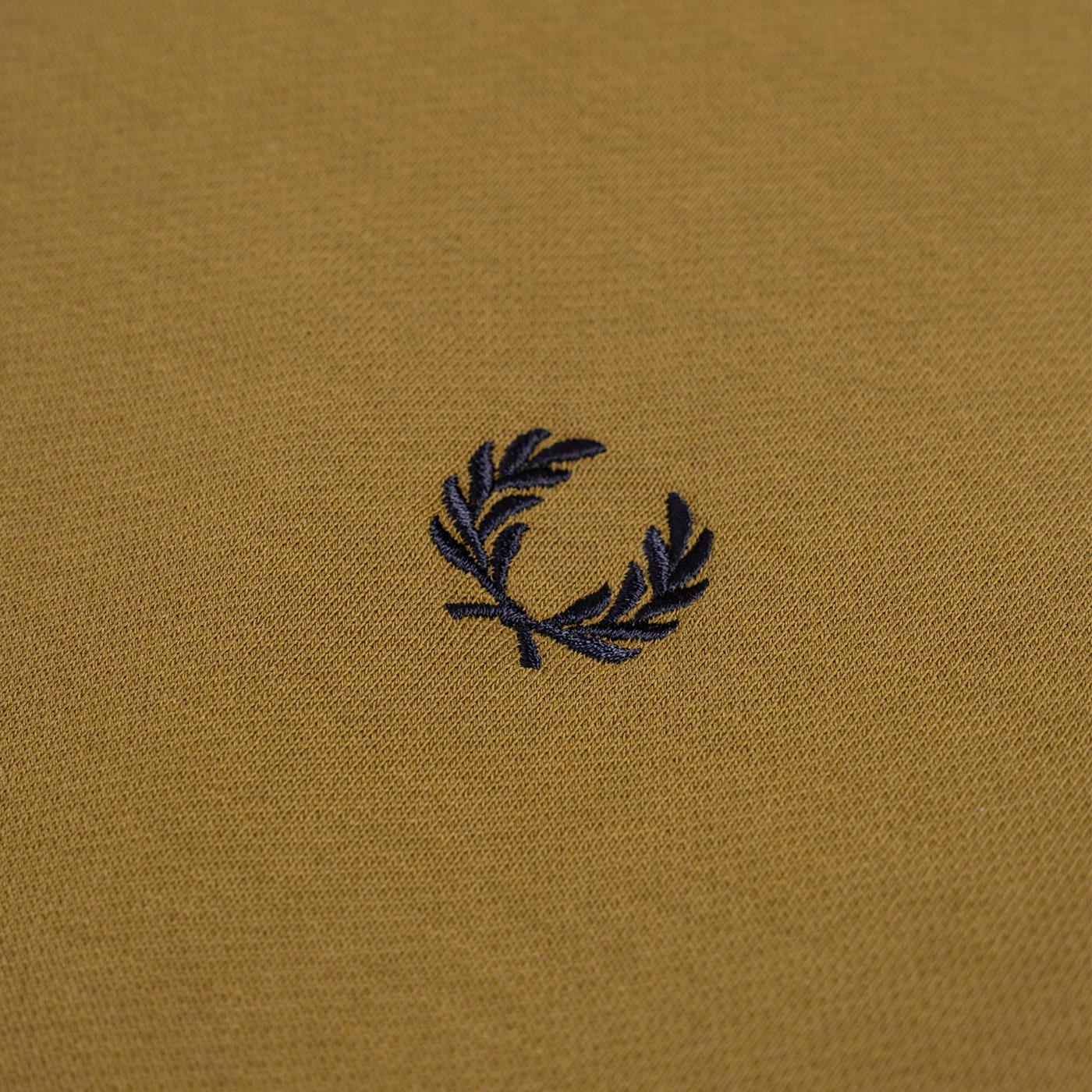 Fred Perry Tipped Hooded Sweatshirt Dark Caramel - M2643-S81