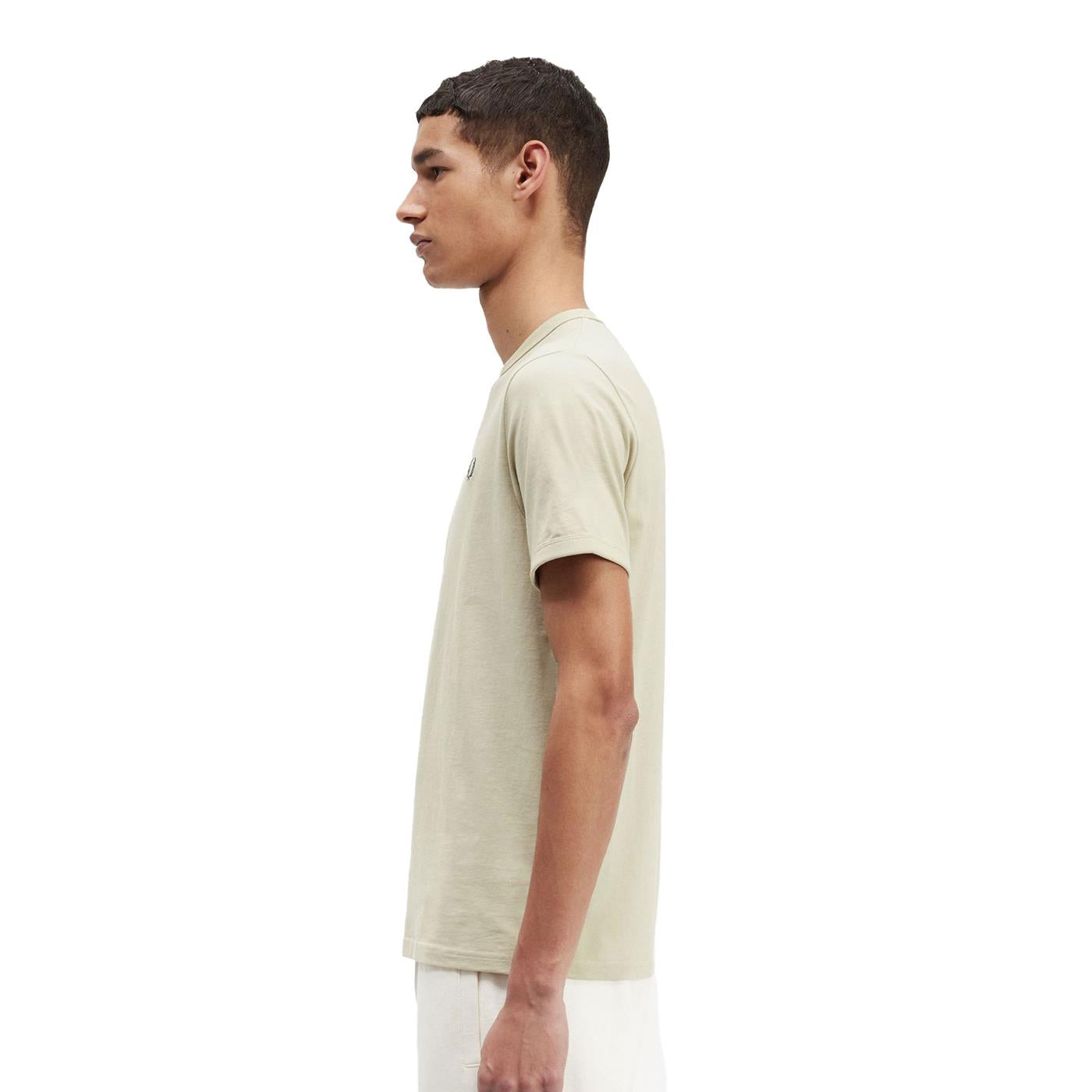 Fred Perry Ringer T-Shirt Light Oyster - M3519-Q26