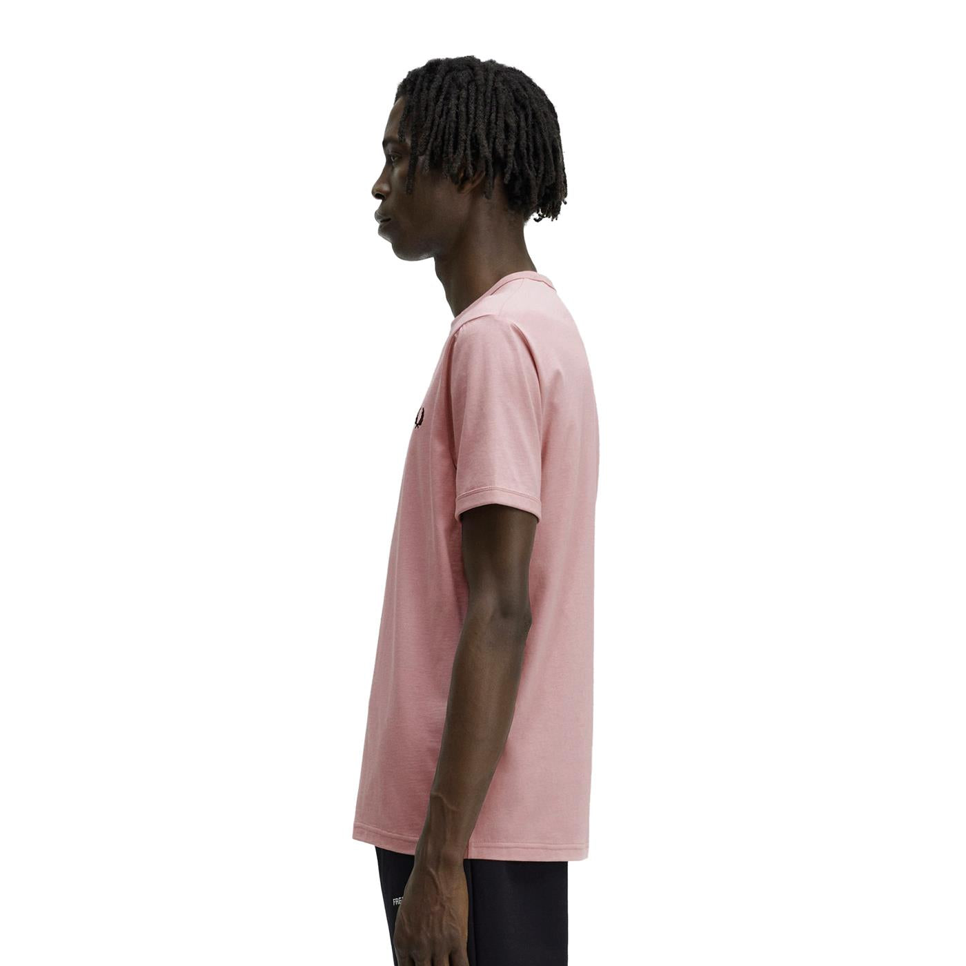 Fred Perry Ringer T-Shirt Chalky Pink - M3519-R51