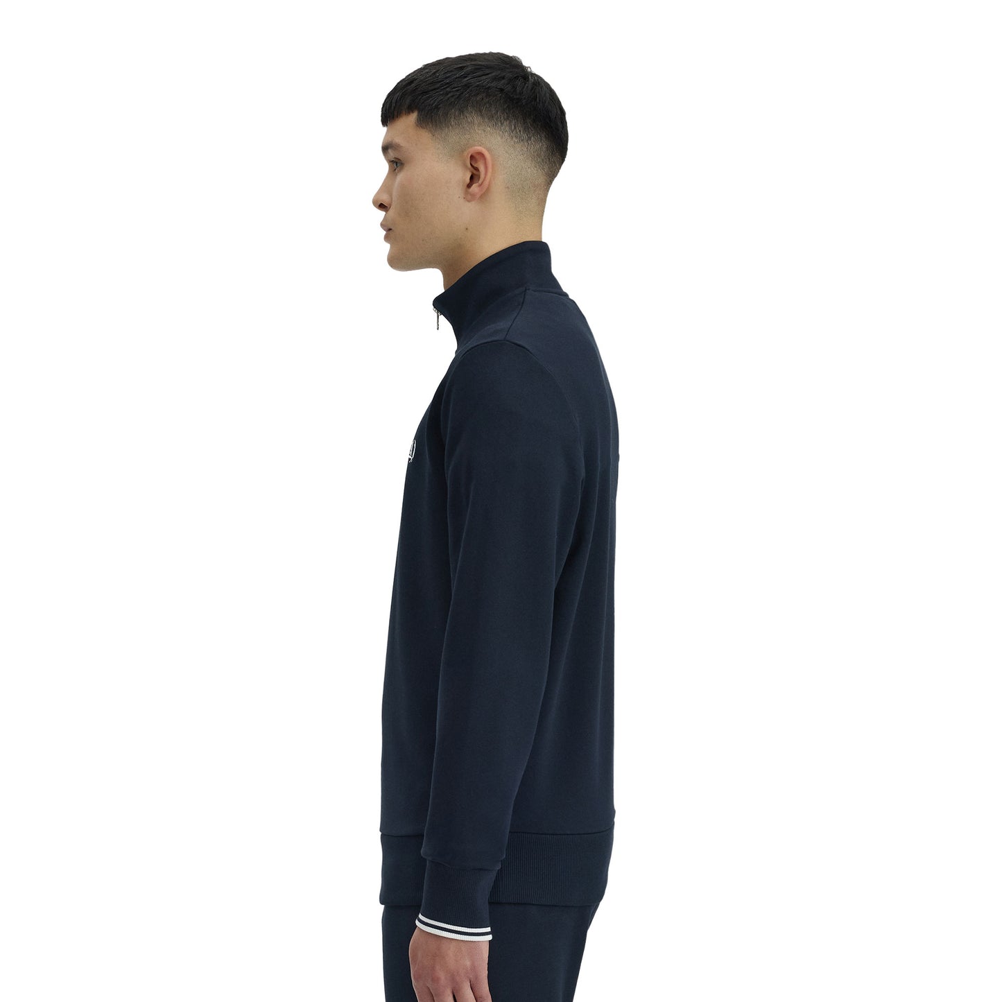 Sudadera Fred Perry con media cremallera azul marino