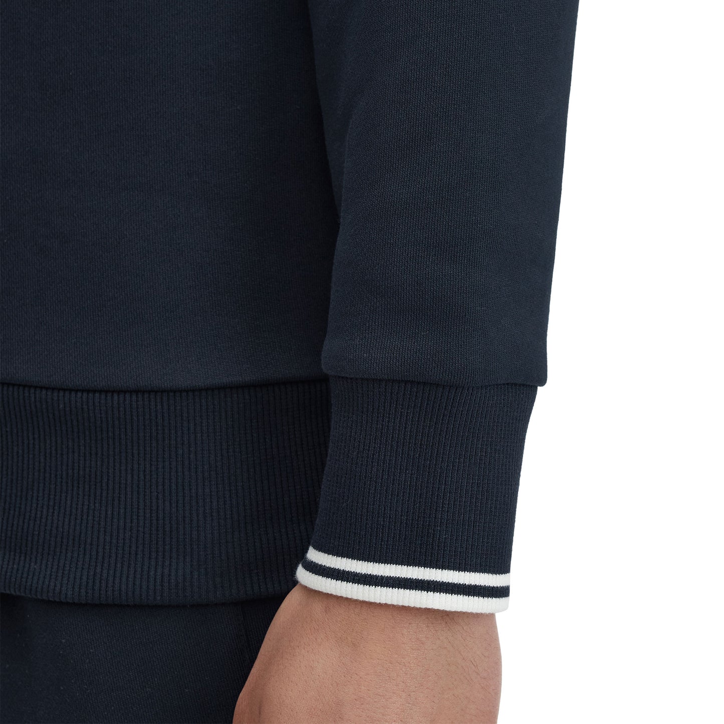 Sudadera Fred Perry con media cremallera azul marino