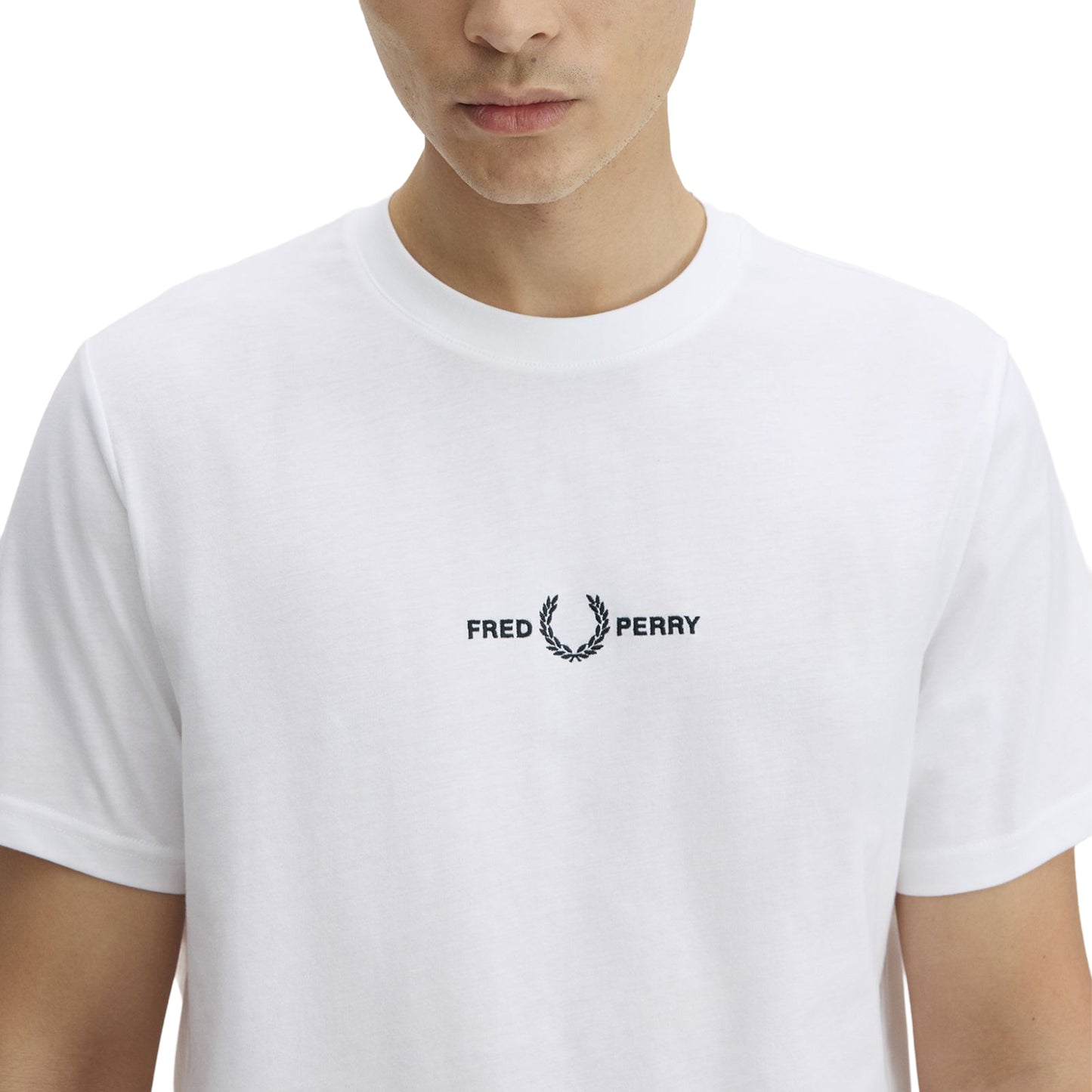 Fred Perry Embroidered T-Shirt White