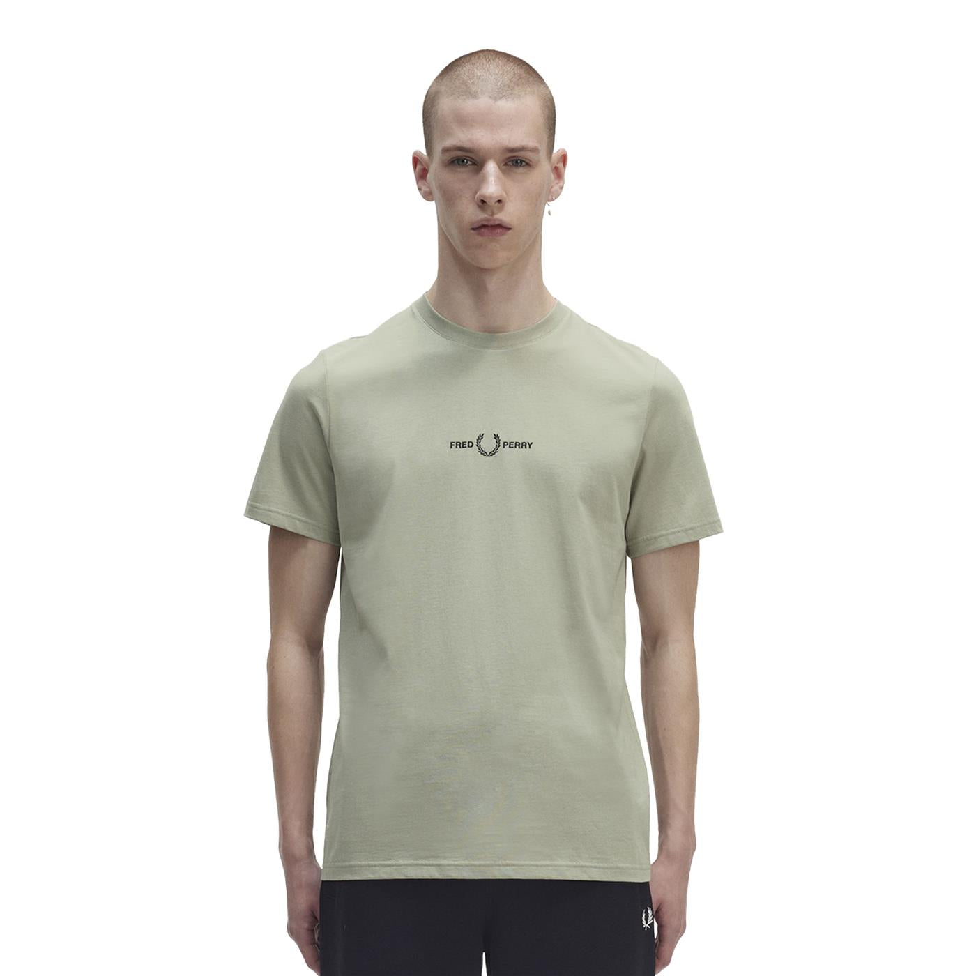 Fred Perry Embroidered T-Shirt Seagrass - M4580-M37