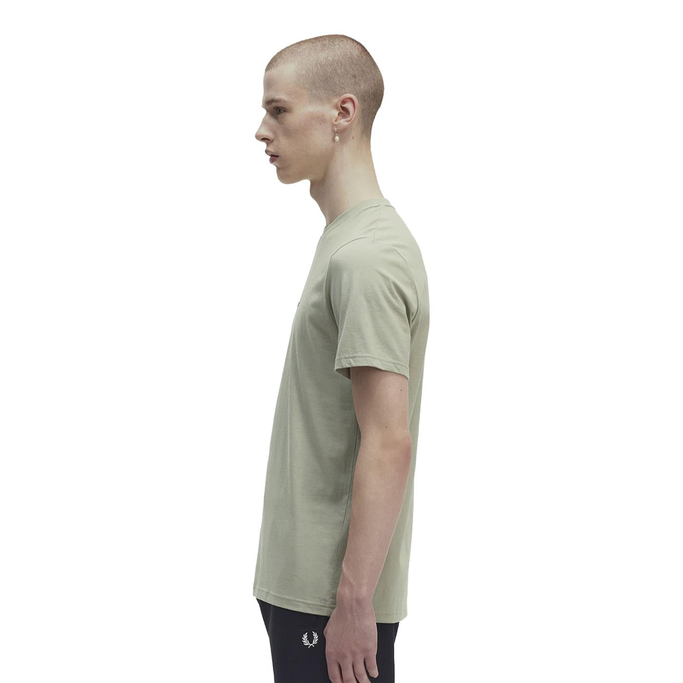 Fred Perry Embroidered T-Shirt Seagrass - M4580-M37
