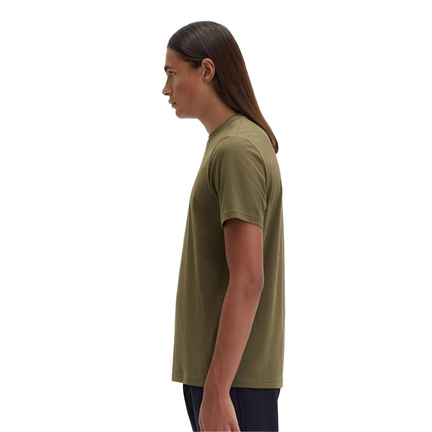 Fred Perry Embroidered T-Shirt Uniform Green - M4580-Q55