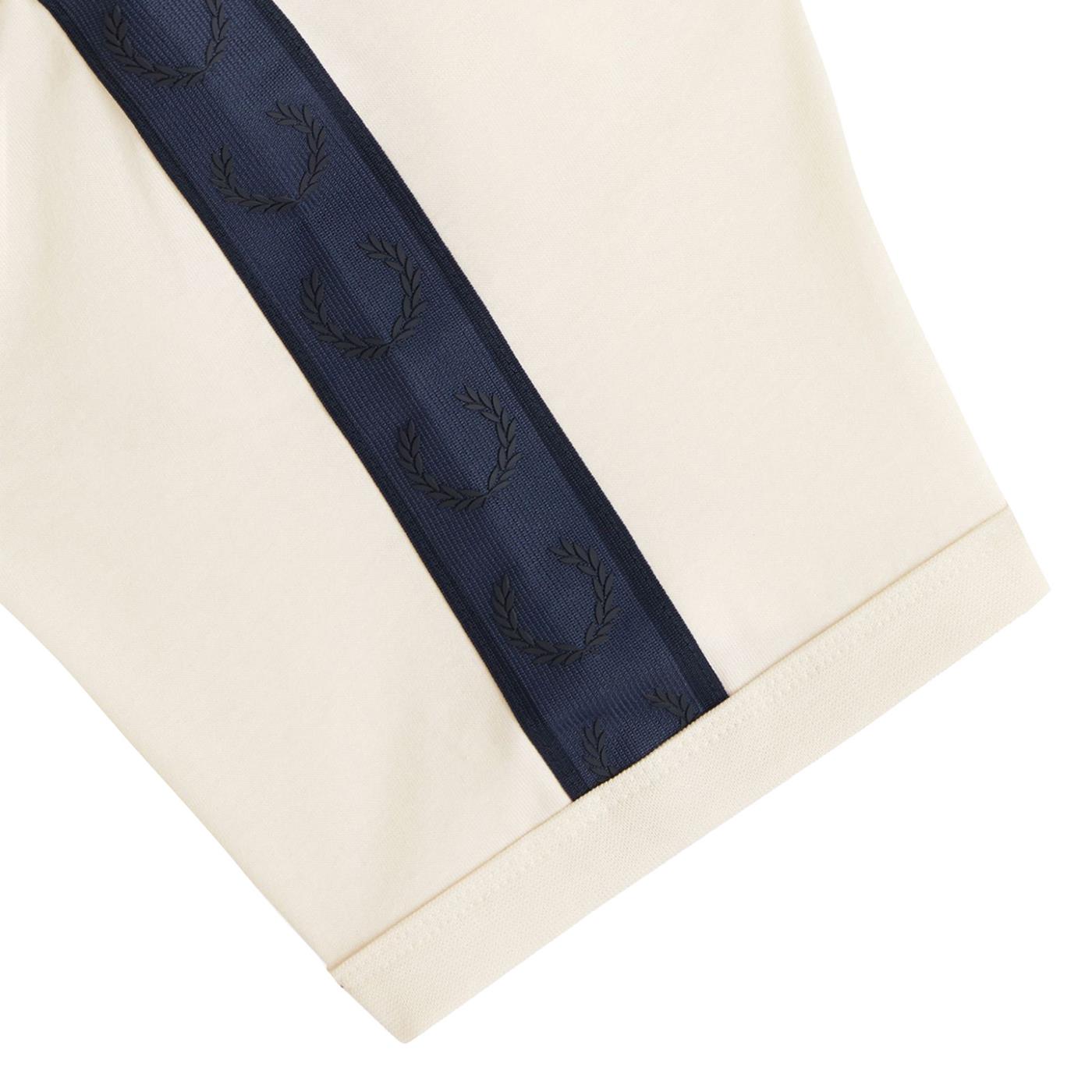 Fred Perry Contrast Tape Ringer T-Shirt Ecru - M4613-170