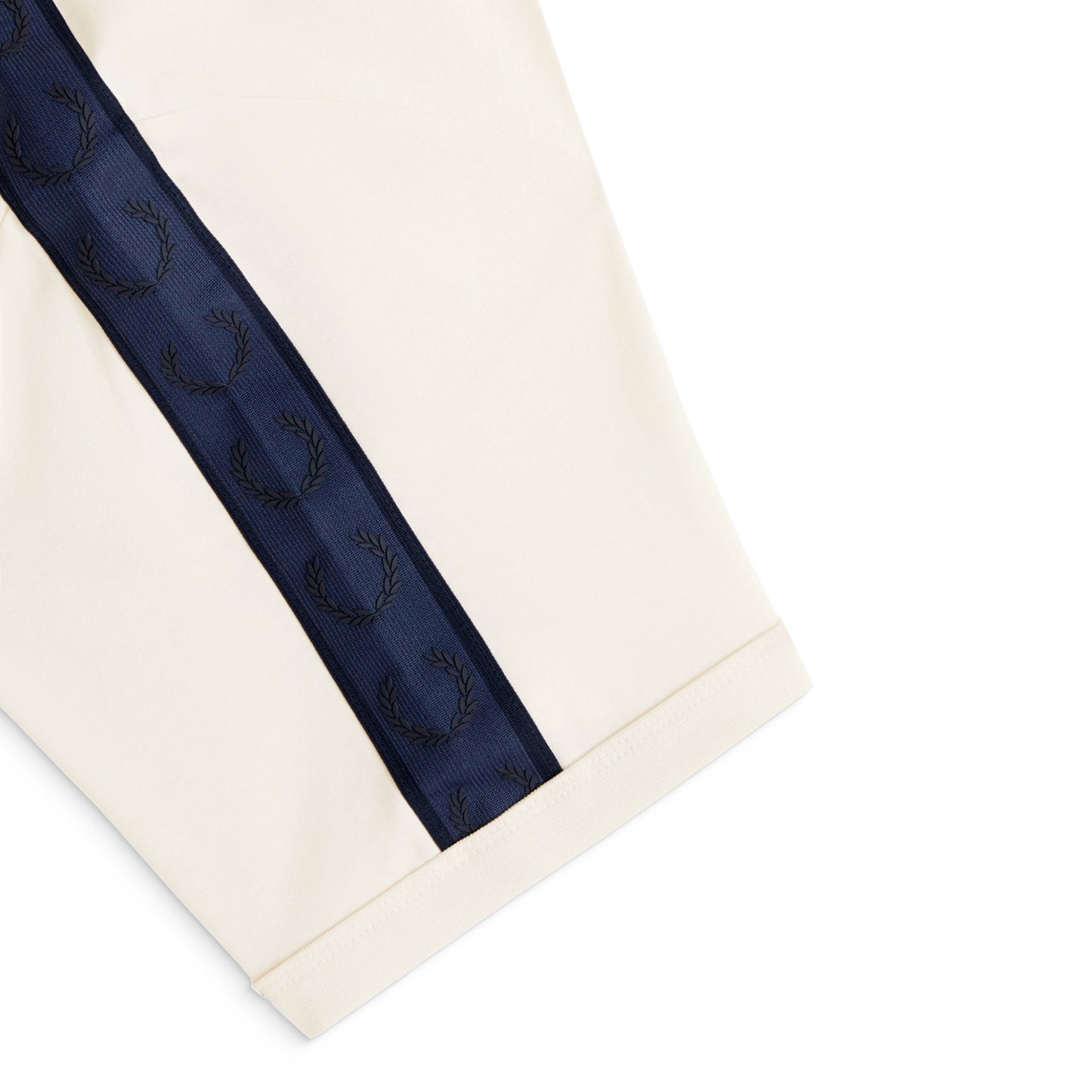 Fred Perry Contrast Tape Ringer T-Shirt Light Ecru/Ash Grey - M4613-Z06