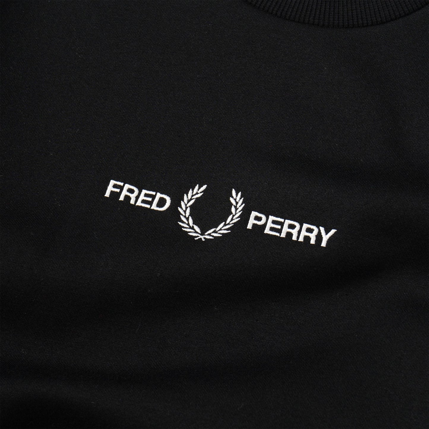 Fred Perry Embroidered Sweatshirt Black