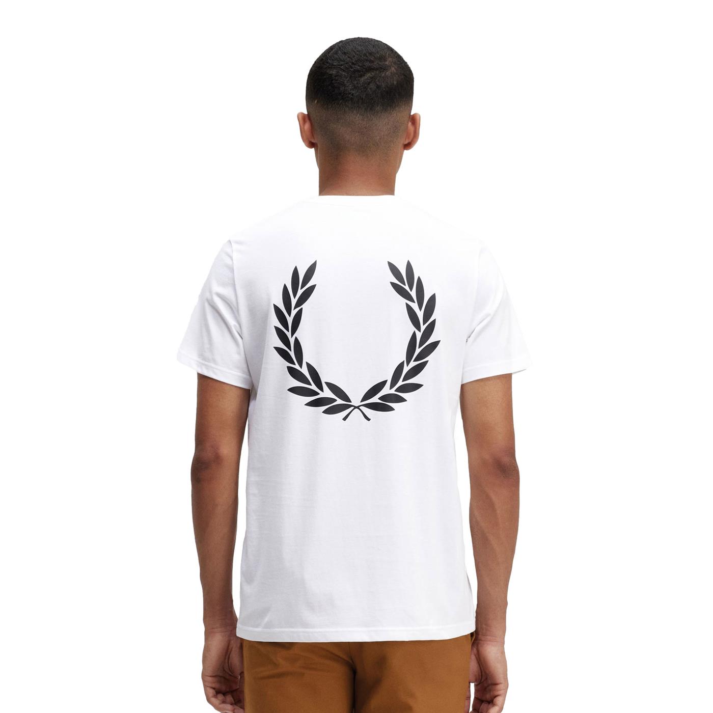 Fred Perry Back Graphic T-Shirt White - M5631-100