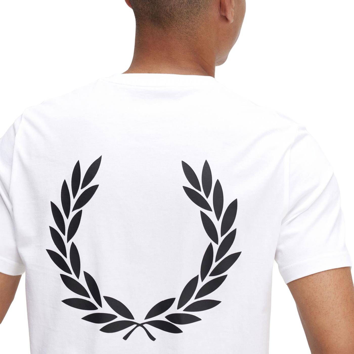 Fred Perry Back Graphic T-Shirt White - M5631-100