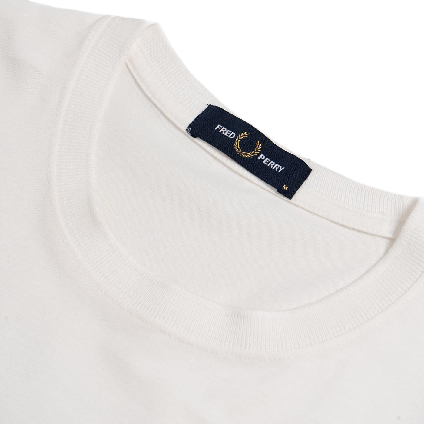 Fred Perry Printed Laurel Wreath T-Shirt Snow White - M5677-129