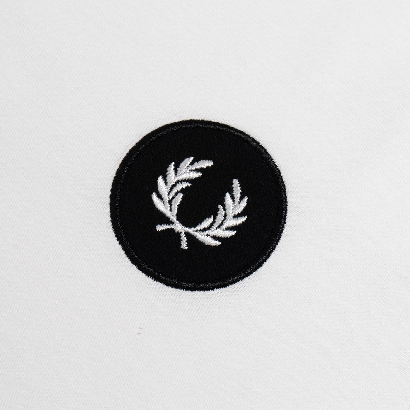 Fred Perry Laurel Wreath Patch T-Shirt Snow White - M5679-129
