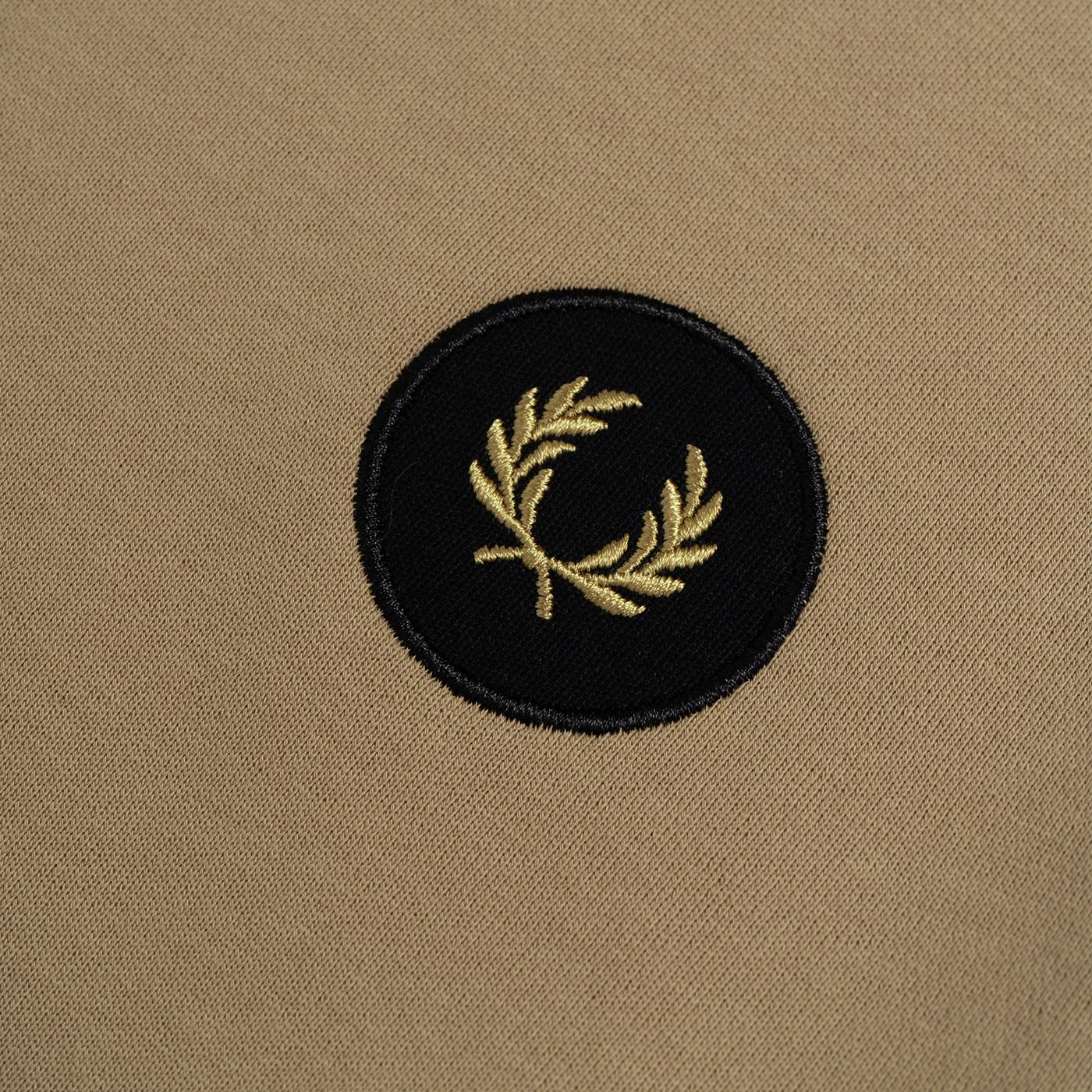 Fred Perry Laurel Badge Sweatshirt Warm Stone - M5691-363