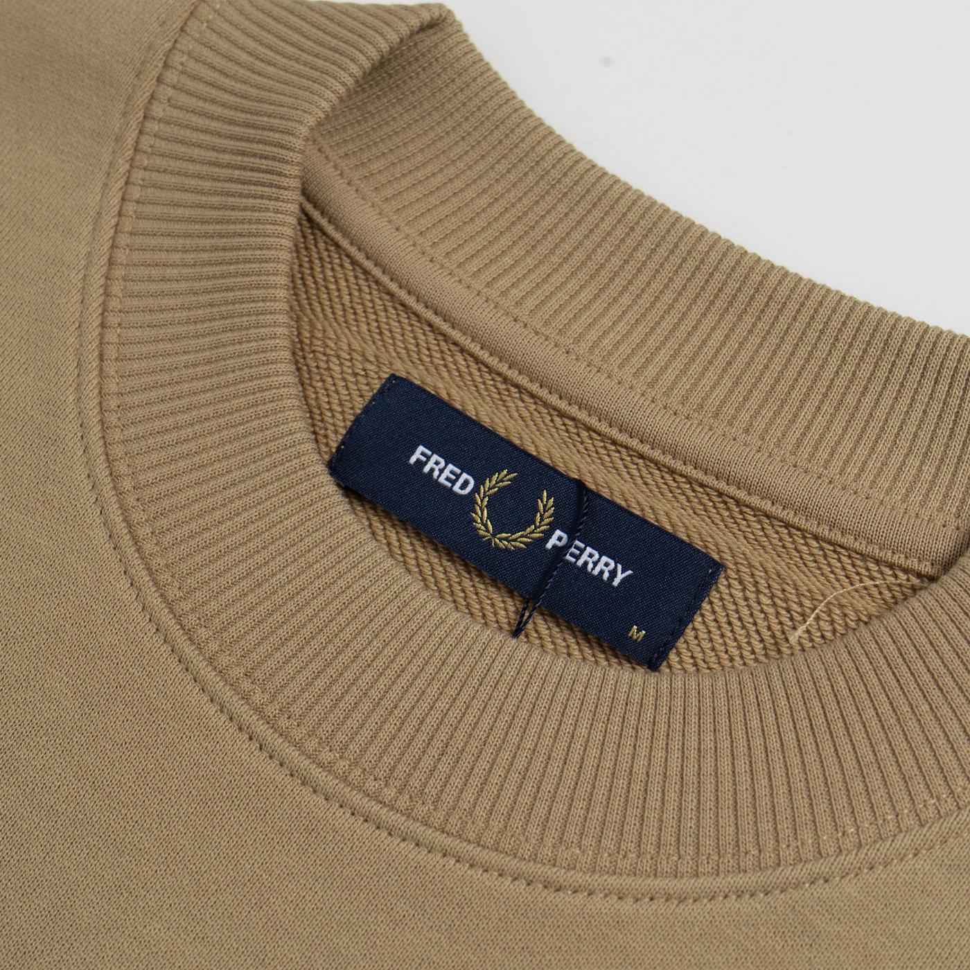 Fred Perry Laurel Badge Sweatshirt Warm Stone - M5691-363