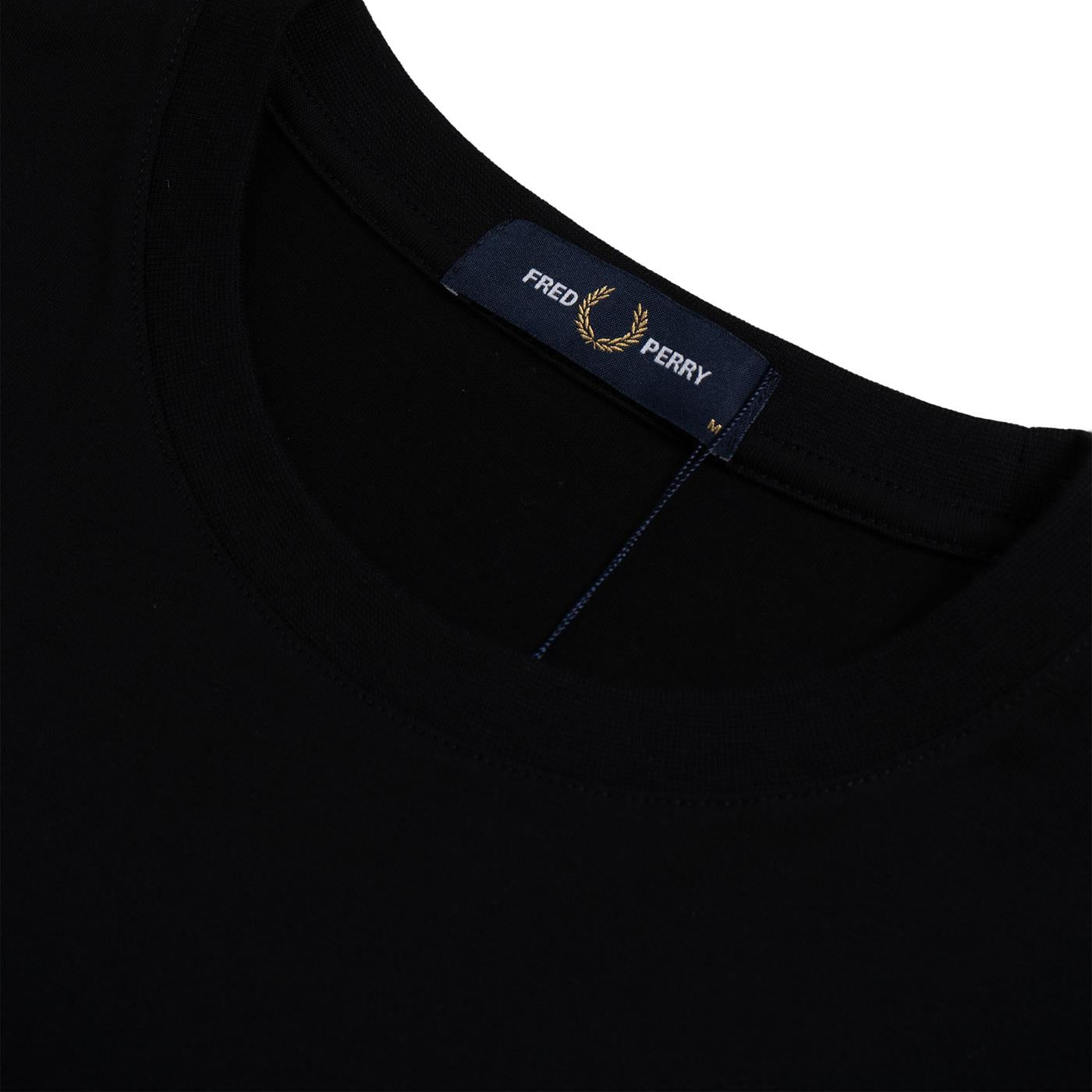 Fred Perry Color Blocked Laurel Wreath T-Shirt Black  - M5696-102