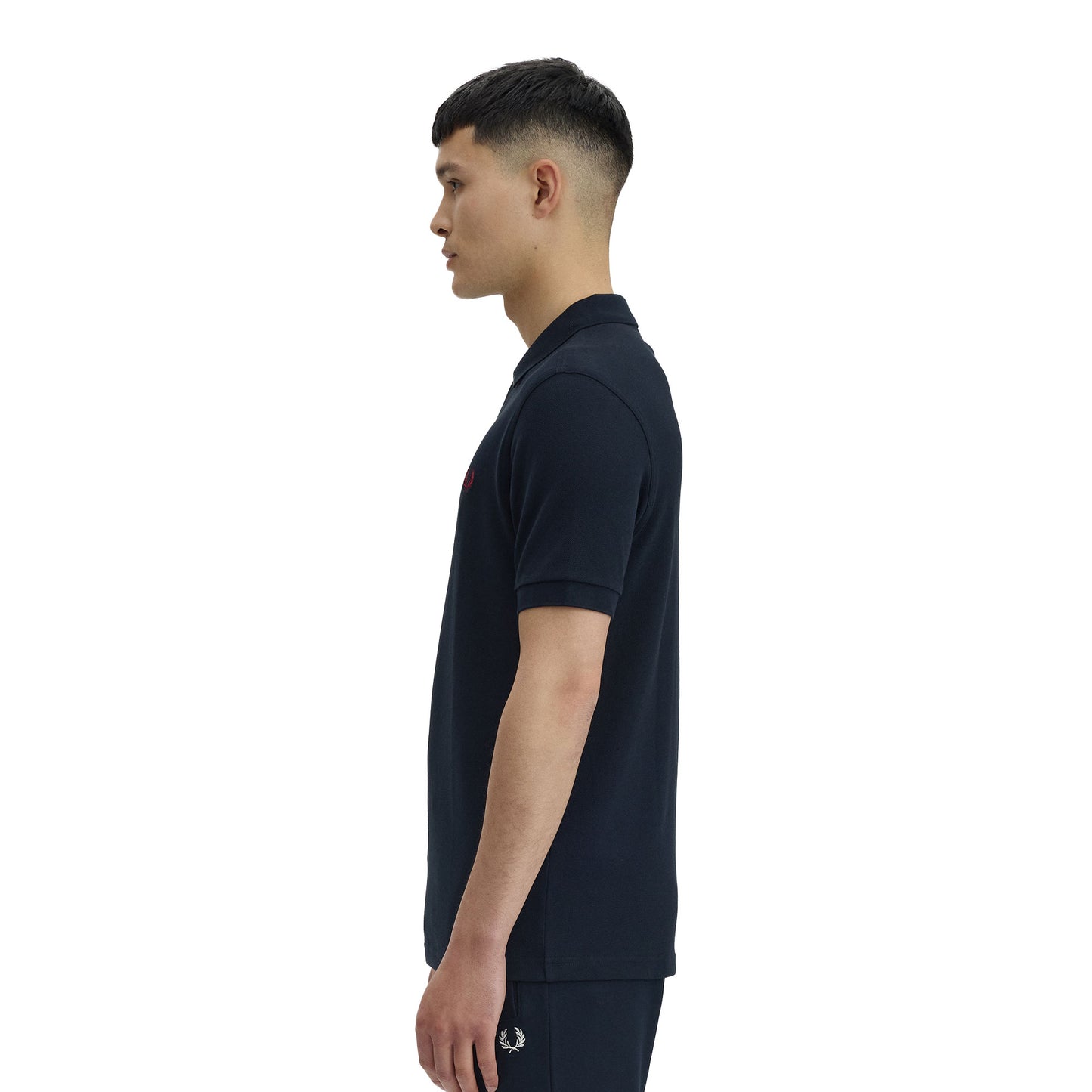 Fred Perry M6000 Polo Shirt Navy/Burnt Red