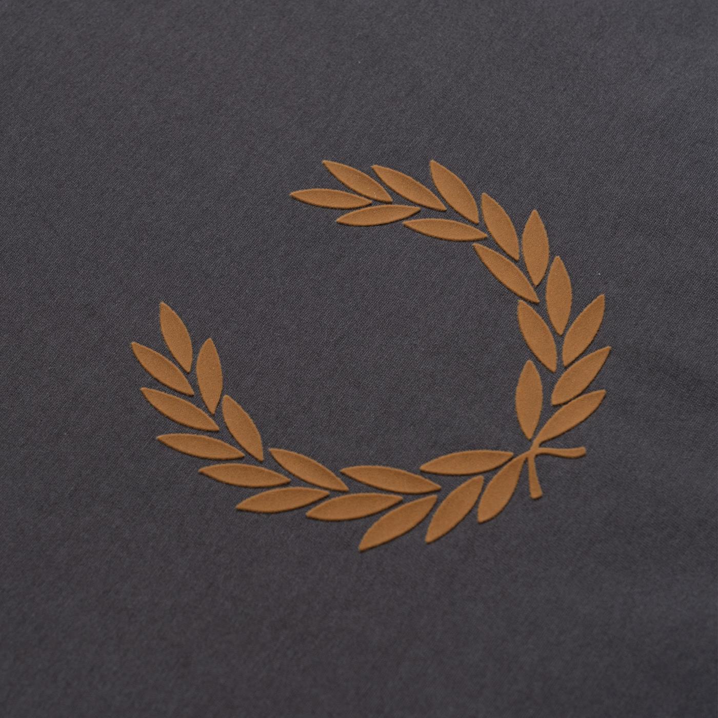 Fred Perry Flocked Laurel Wreath T-Shirt Anchor Grey - M7708-297