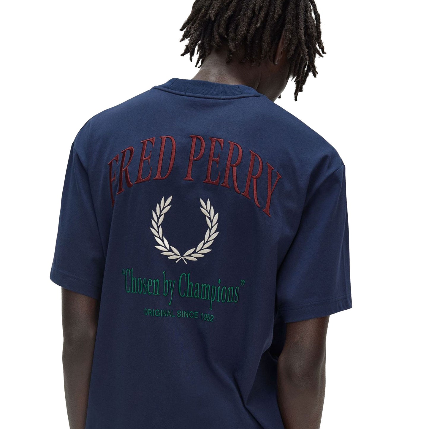 Fred Perry Embroidered T-Shirt Tennis Blue - M9826-X86