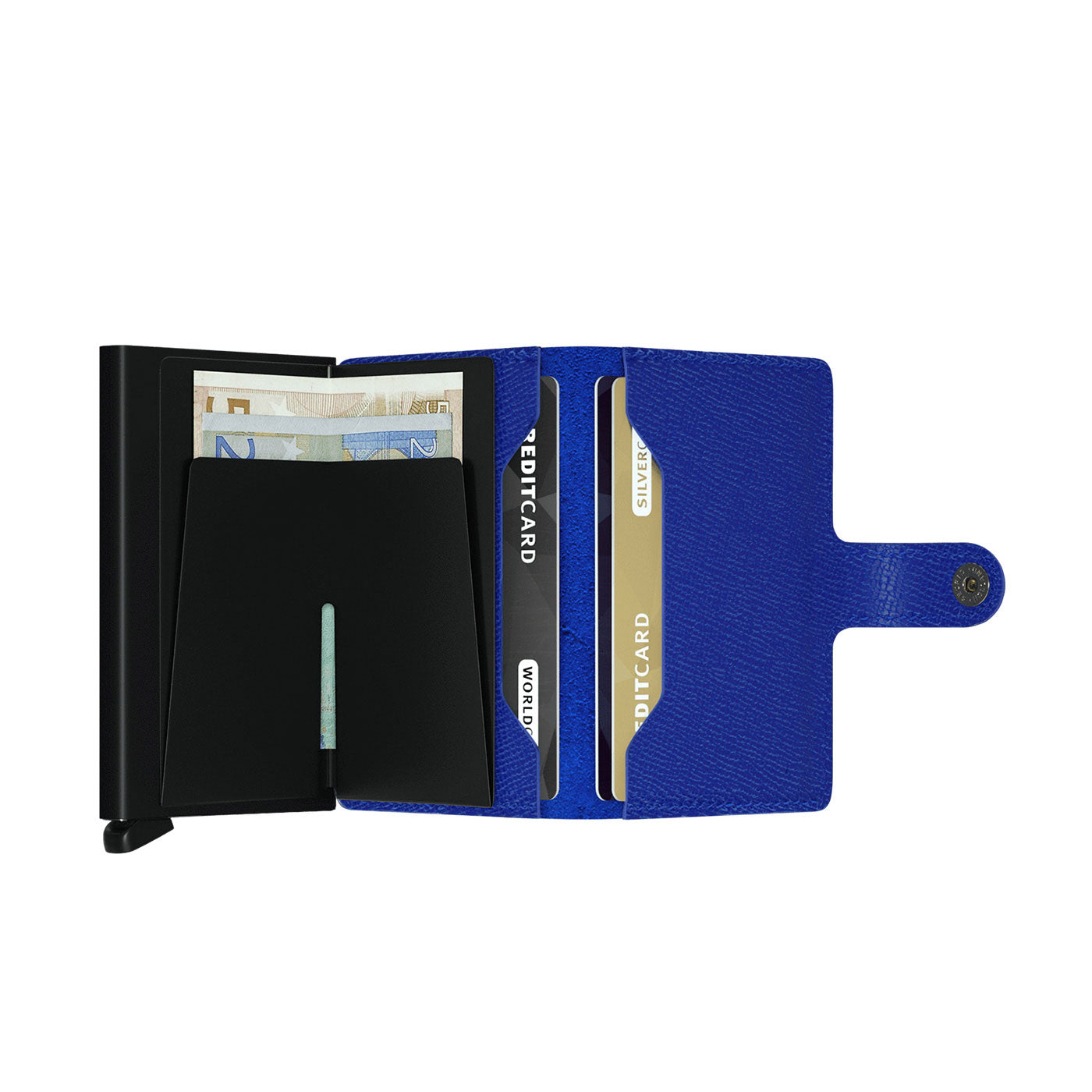 Secrid Miniwallet Crisple Blue/Black - MCBLUEBLACK