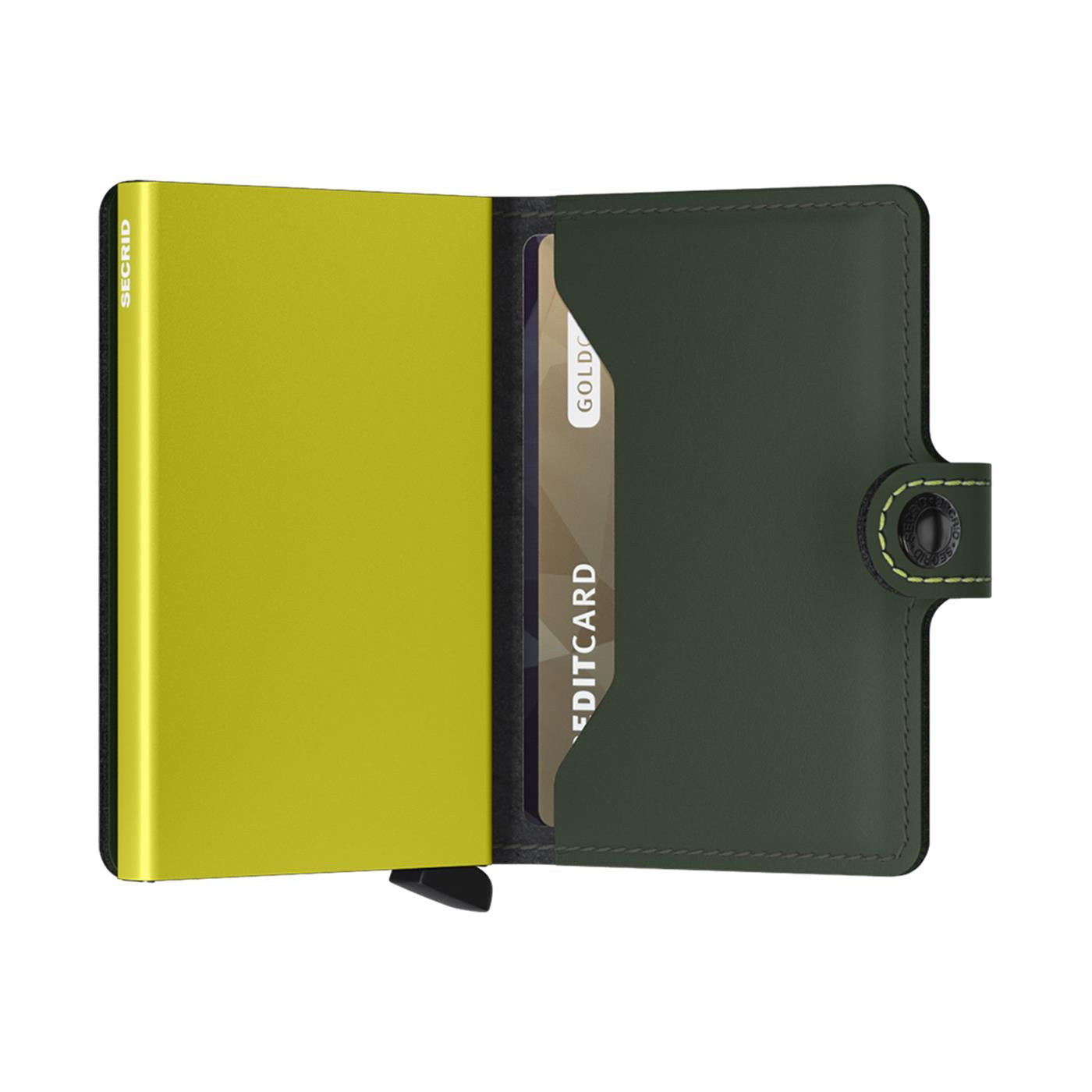 Secrid Miniwallet Matte Green & Lime - MMGREENLIME