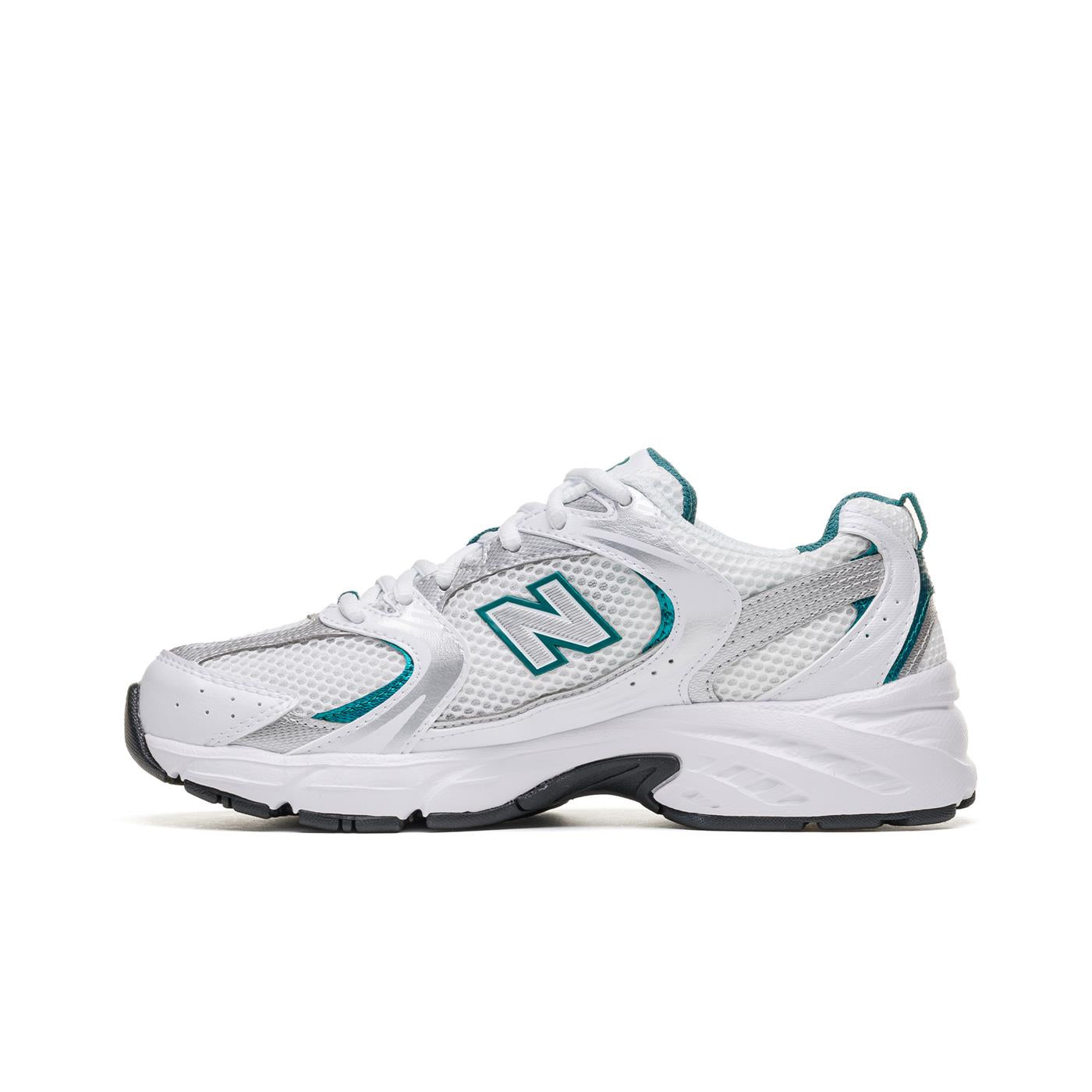 New Balance 530 White/Silver Metallic-Petrol - MR530AB