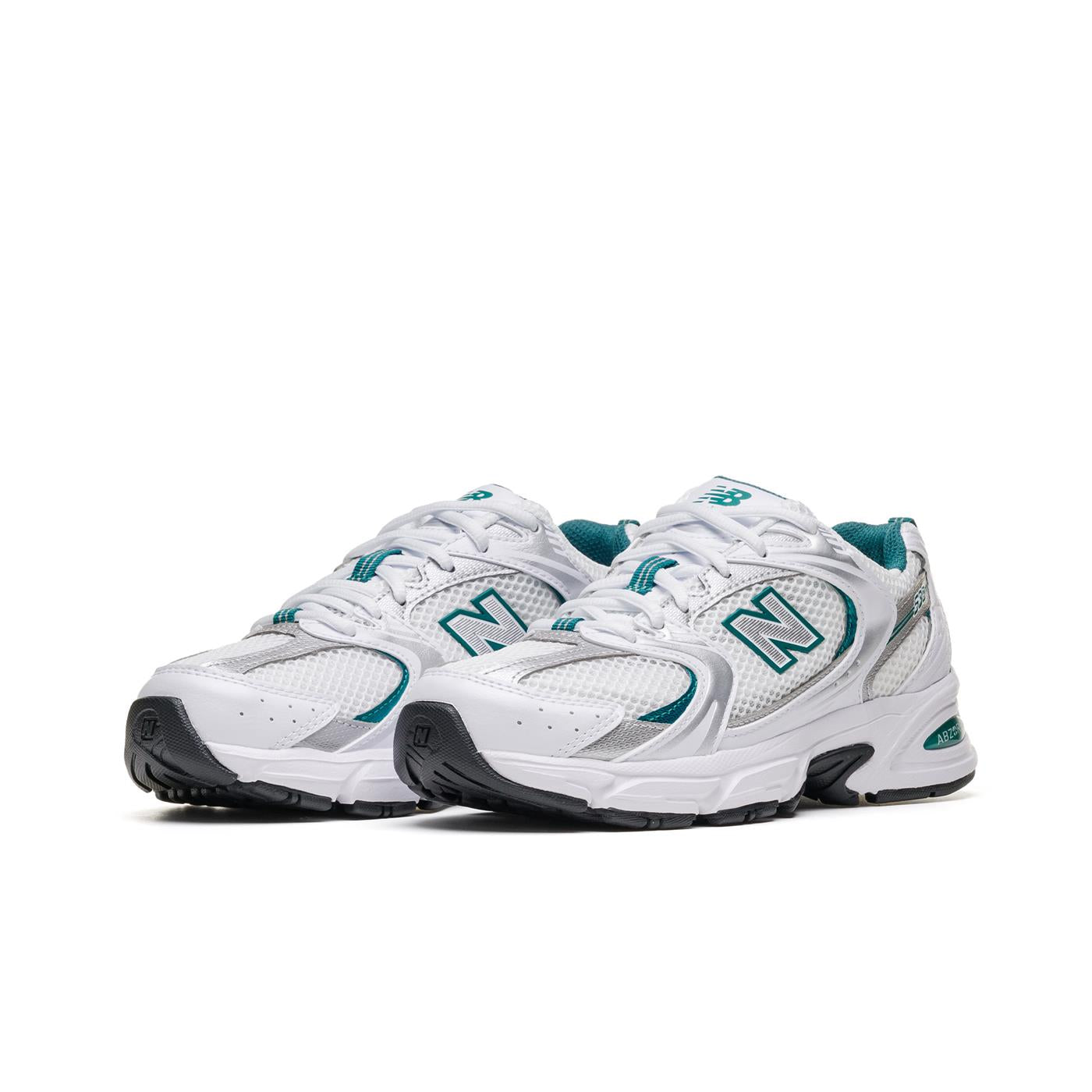 New Balance 530 White/Silver Metallic-Petrol - MR530AB