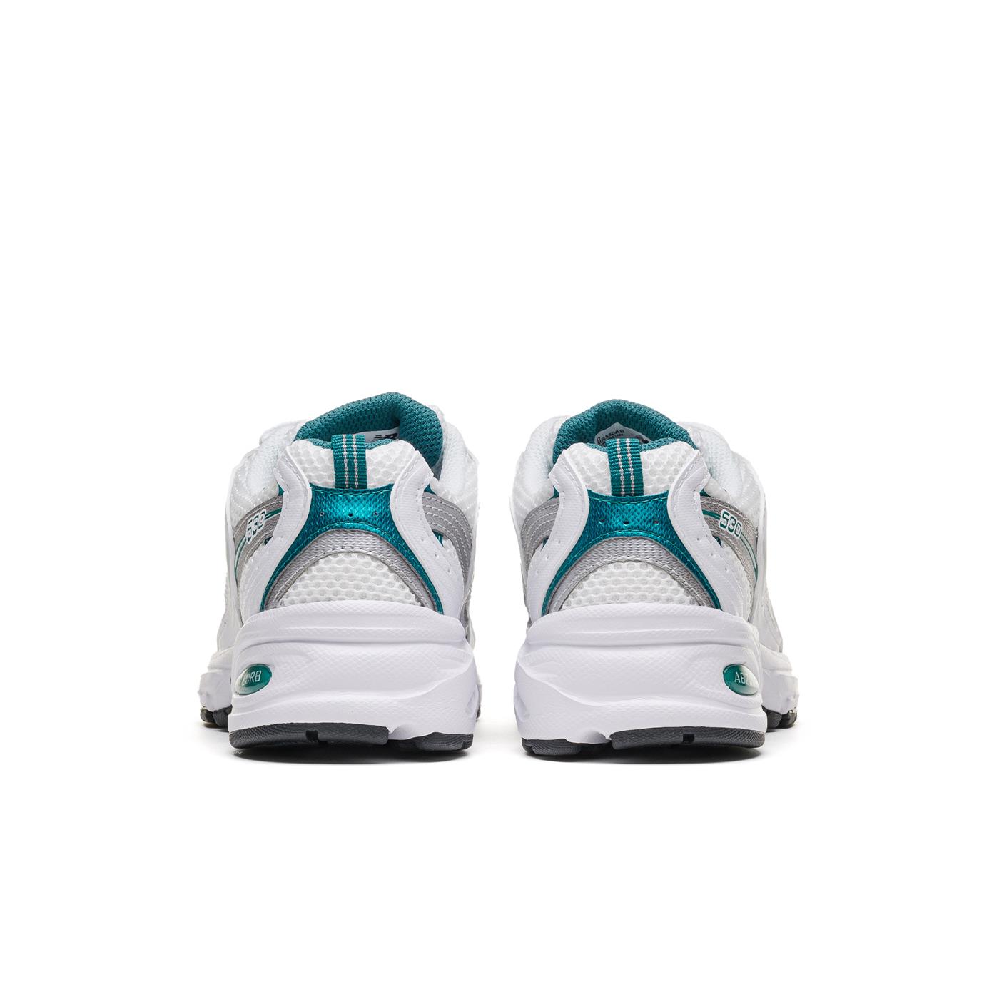 New Balance 530 White/Silver Metallic-Petrol - MR530AB