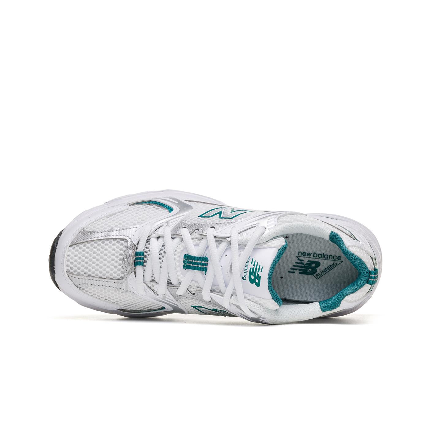 New Balance 530 White/Silver Metallic-Petrol - MR530AB