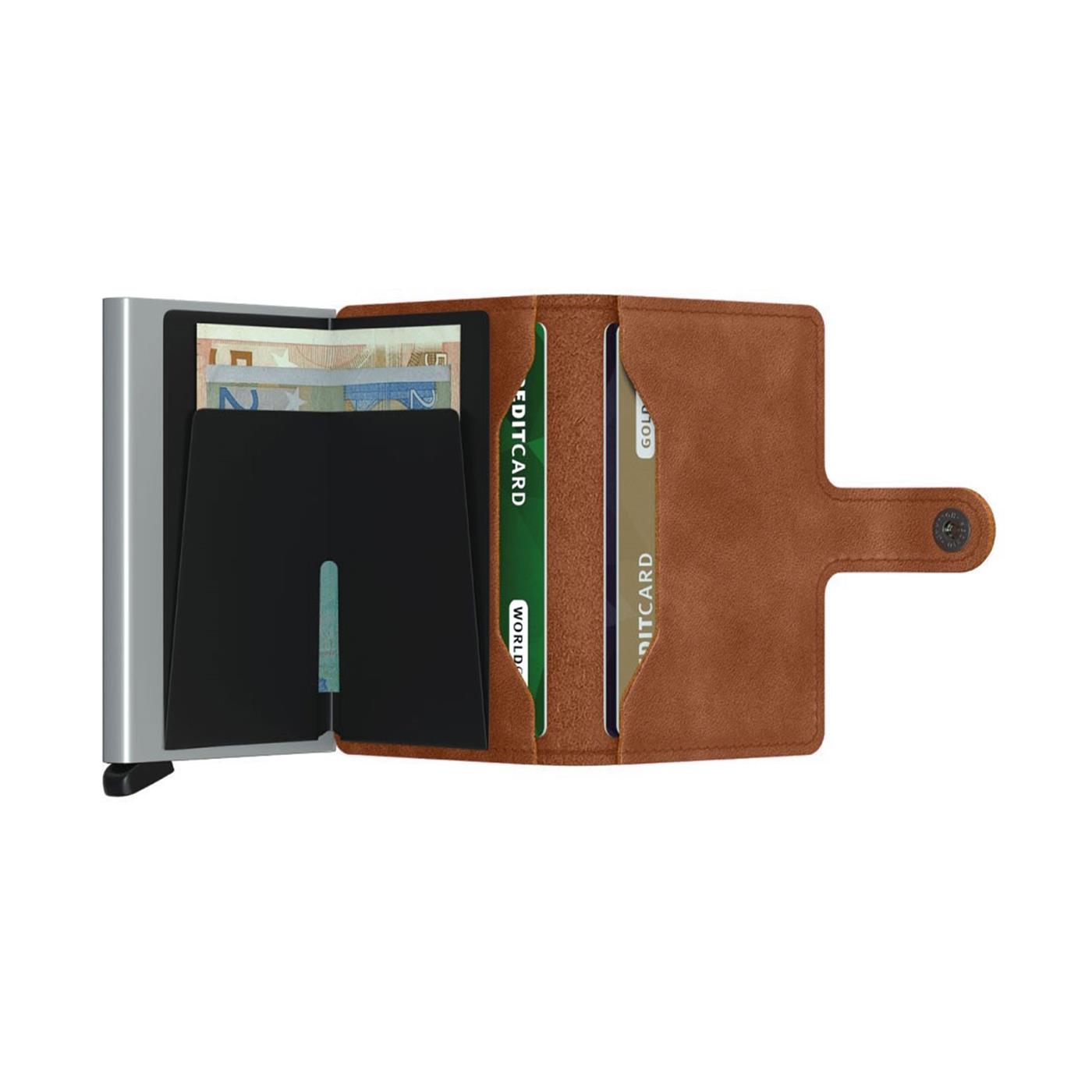 Secrid Miniwallet Vintage Cognac/Silver - MVCOGNACSILVER