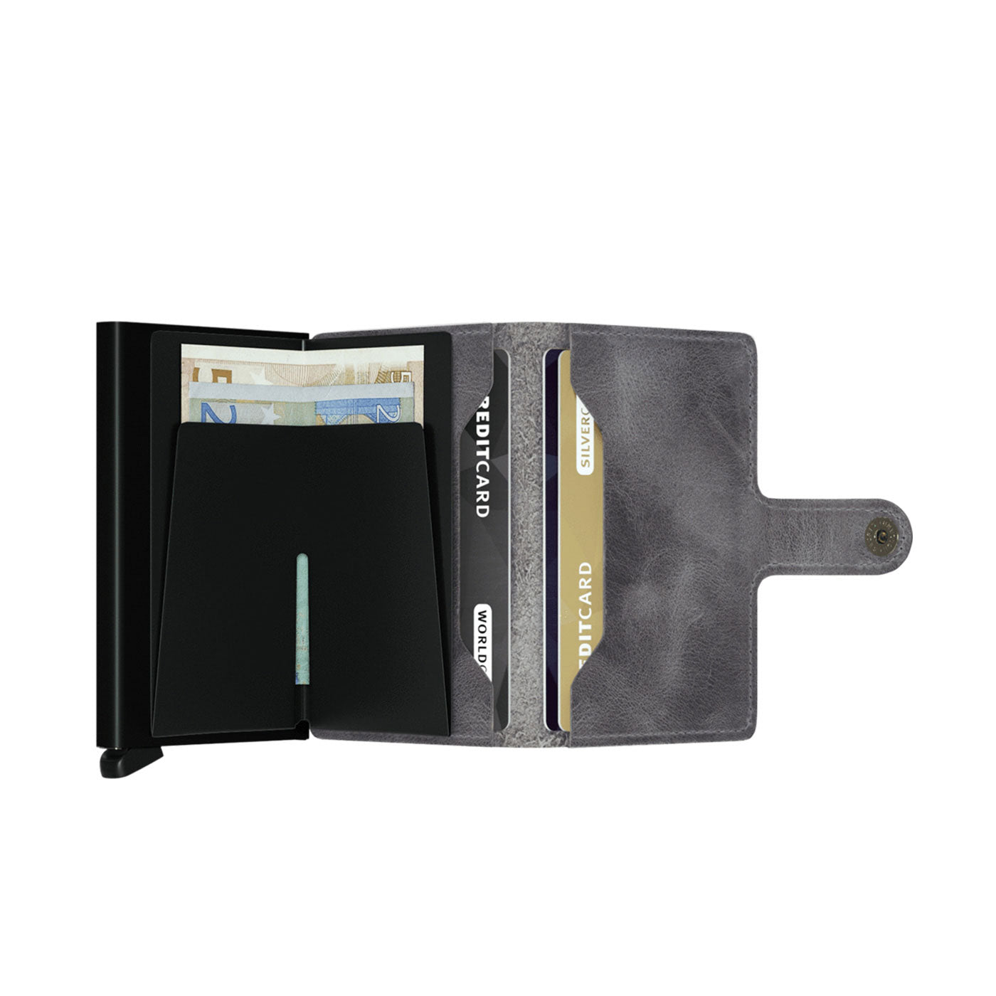 Secrid Miniwallet Vintage Grey/Black - MVGRYBLACK