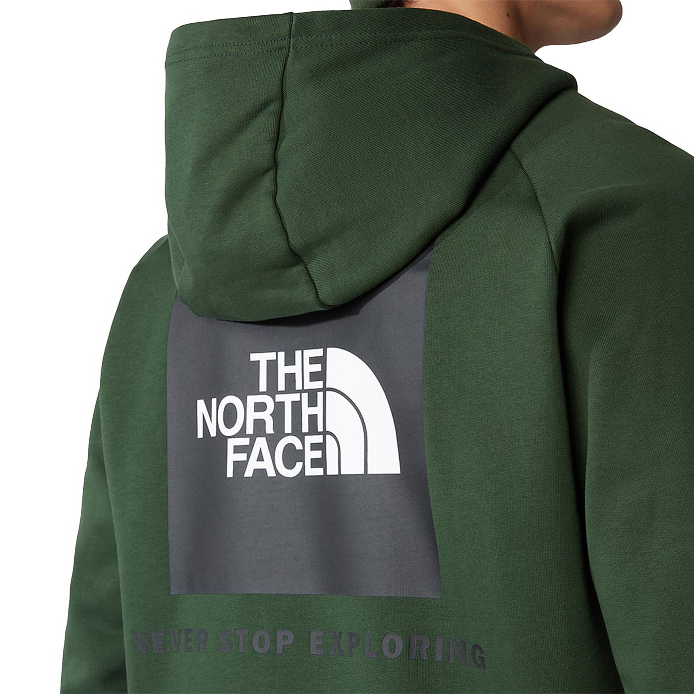 The North Face Raglan Redbox Hood Sweat Pine Needle - NF0A2ZWUI0P1