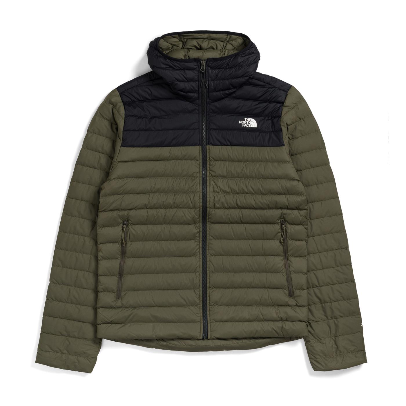 The North Face Stretch Down Hoodie Jacket Taupe Green - NF0A3Y55BQW