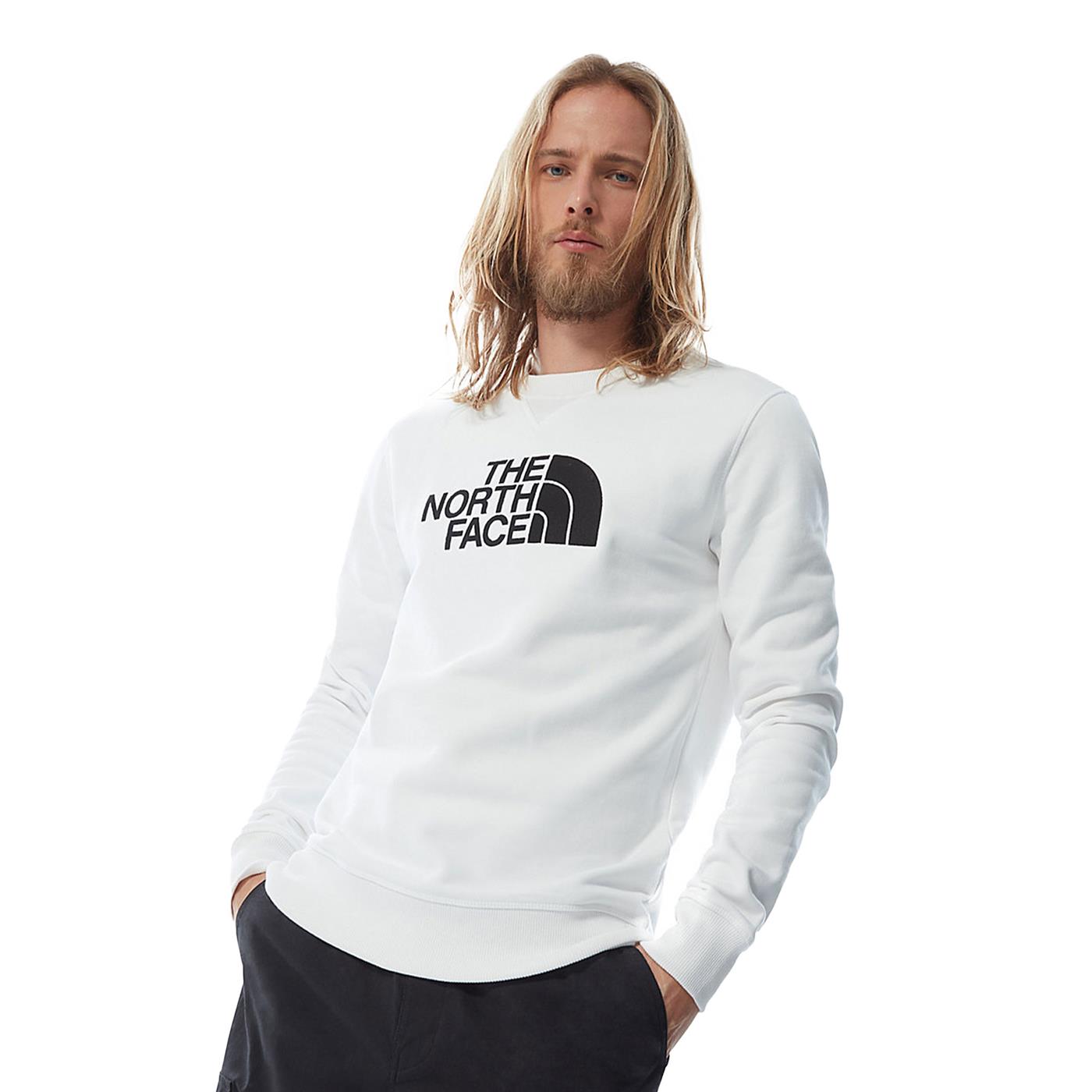 The North Face Drew Peak Crew Sweat TNF White/TNF Black - NF0A4SVRLA91