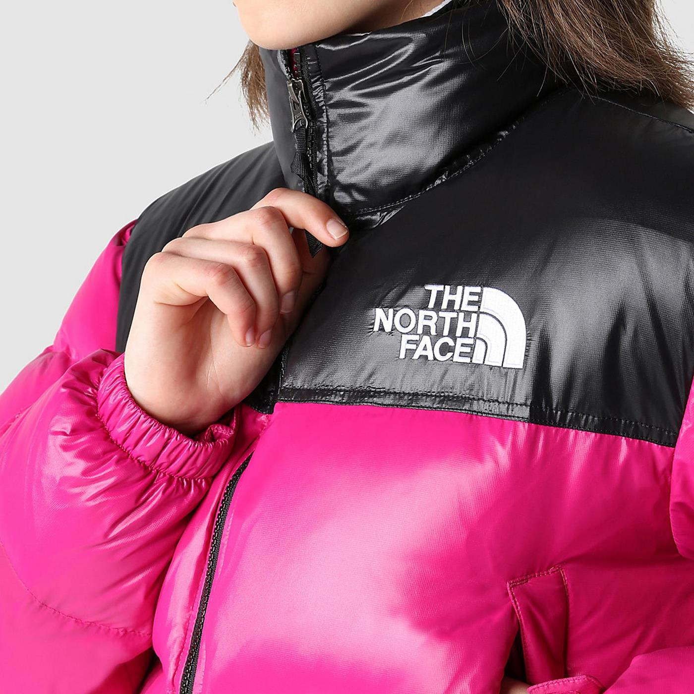 The North Face W Nuptse Short Jacket Fuschia Pink - NF0A5GGE1461