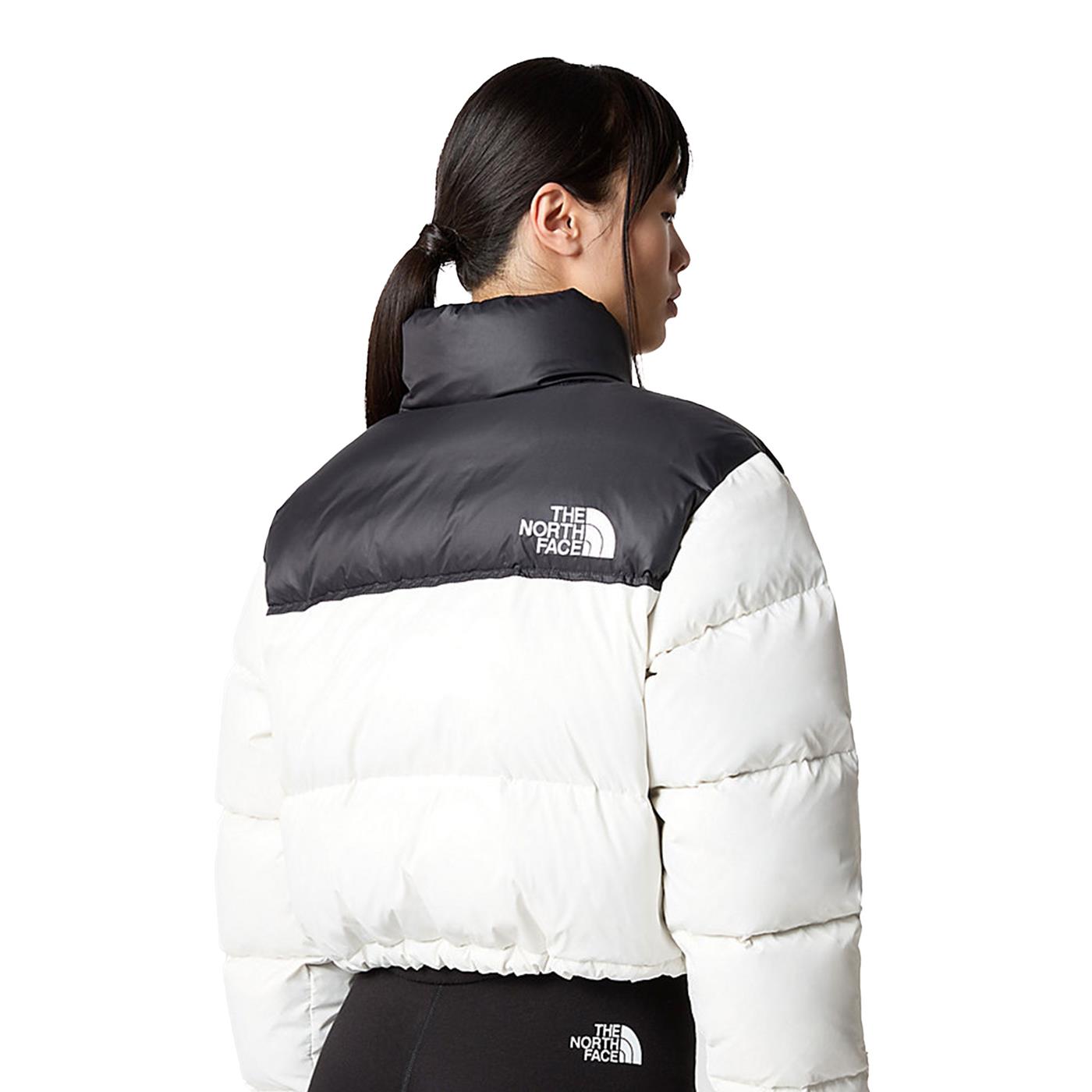 The North Face Nuptse Short Jacket Gardenia White/TNF Black - NF0A5GGEQ4C1