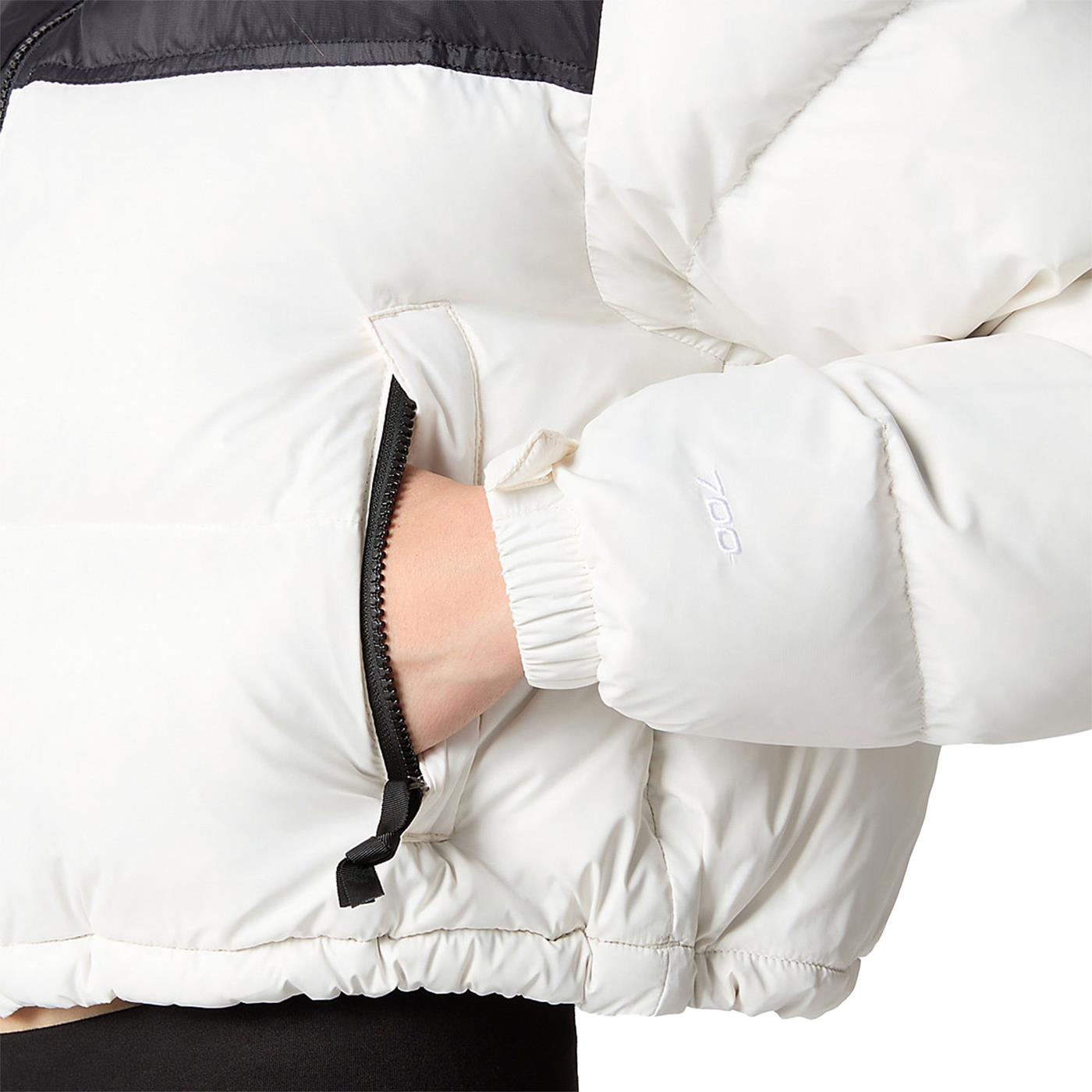 The North Face Nuptse Short Jacket Gardenia White/TNF Black - NF0A5GGEQ4C1