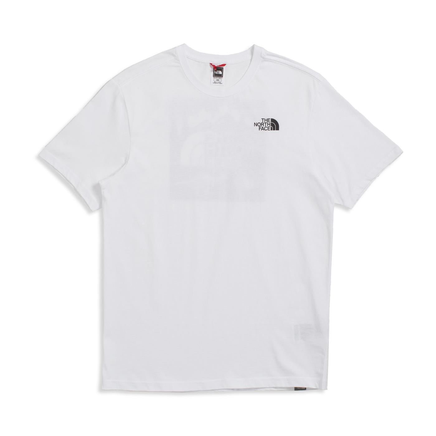 The North Face Simple S/S Redbox Celebration Tee TNF White - NF0A7X1KFN41